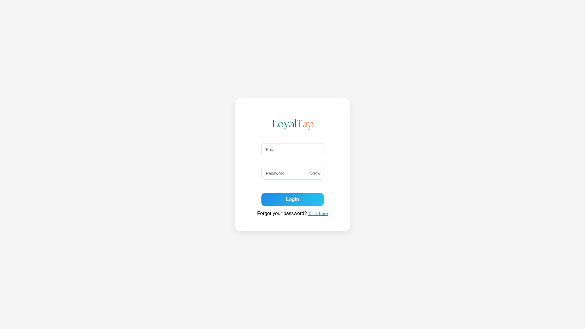 website screenshot of https://loyaltap-prod.pages.dev/