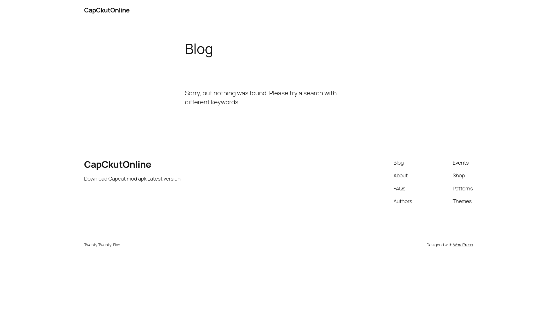 website screenshot of https://capckutonline.com/