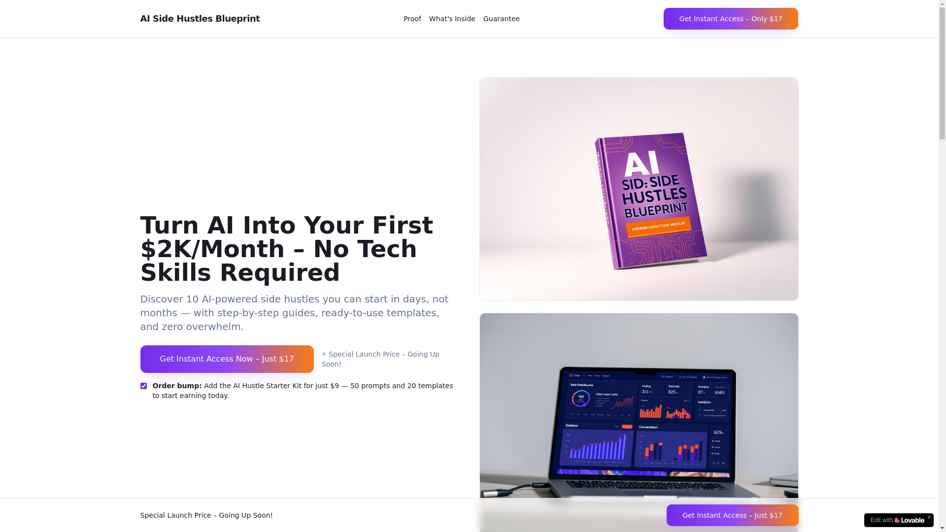 website screenshot of https://aiwealthkit.com/