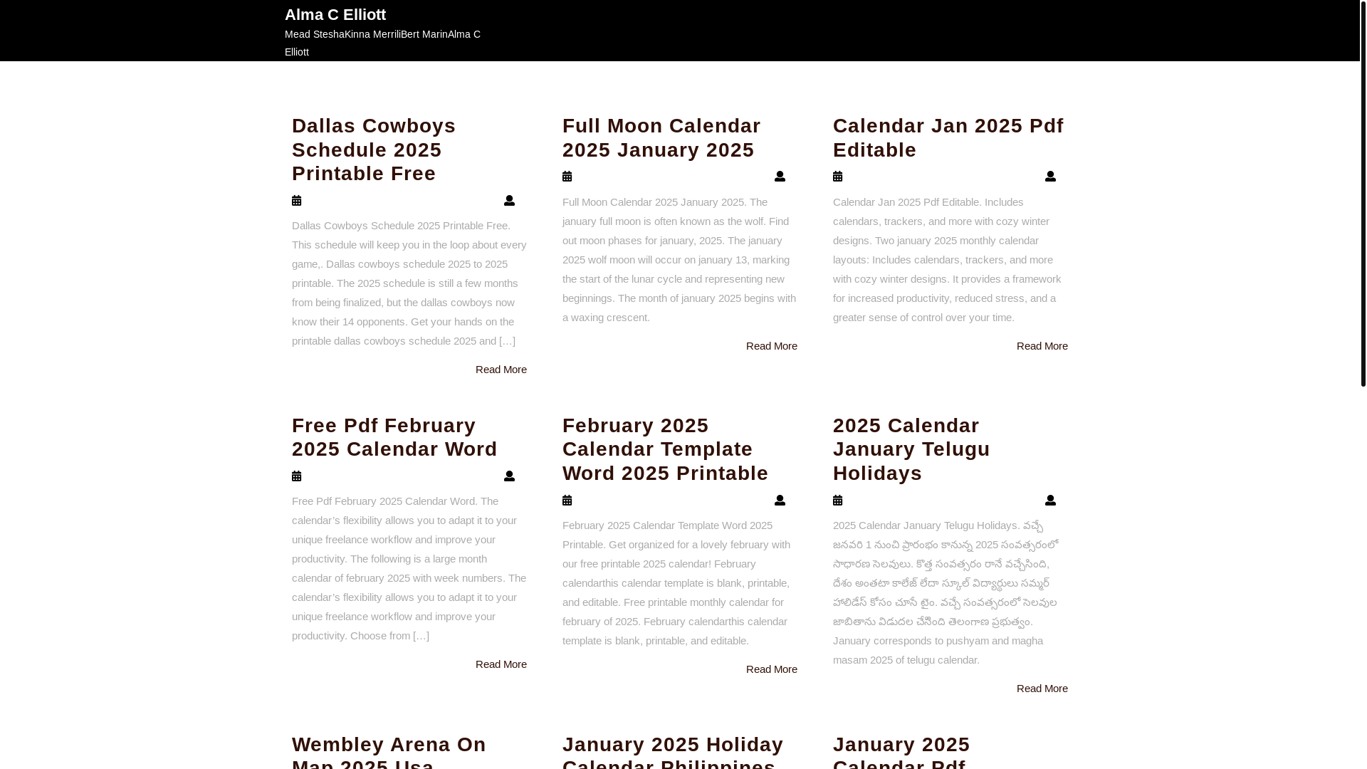 website screenshot of https://almacelliotts.pages.dev/
