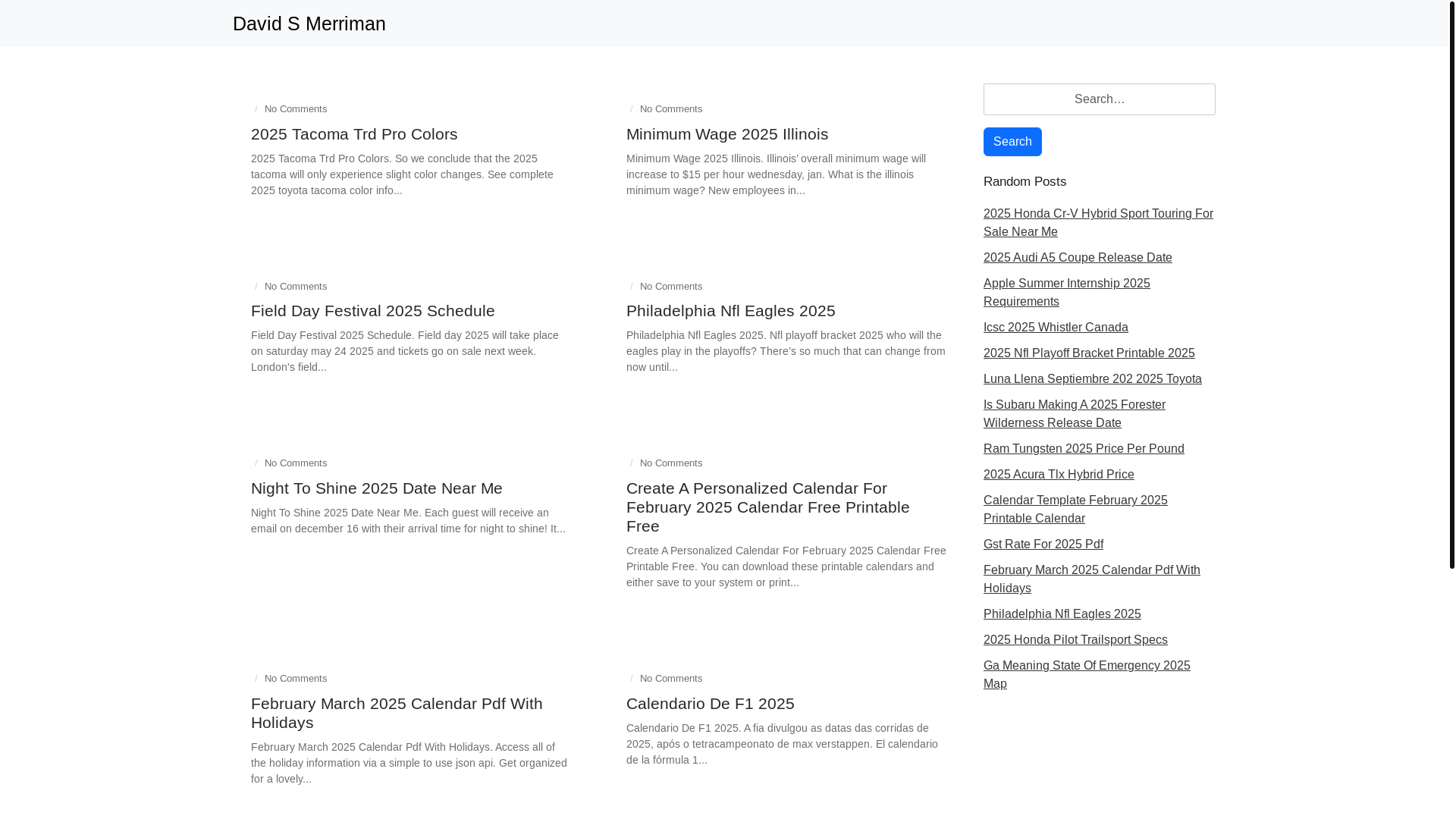 website screenshot of https://davidsmerrimant.pages.dev/