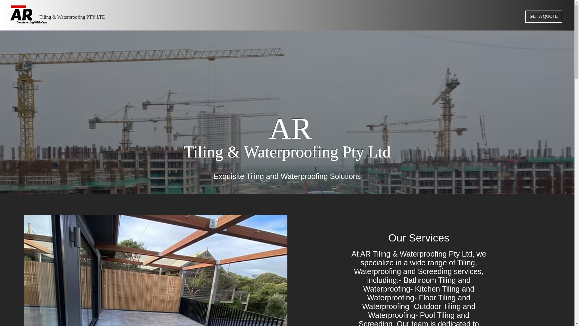 website screenshot of https://profixwaterproofing.com.au/