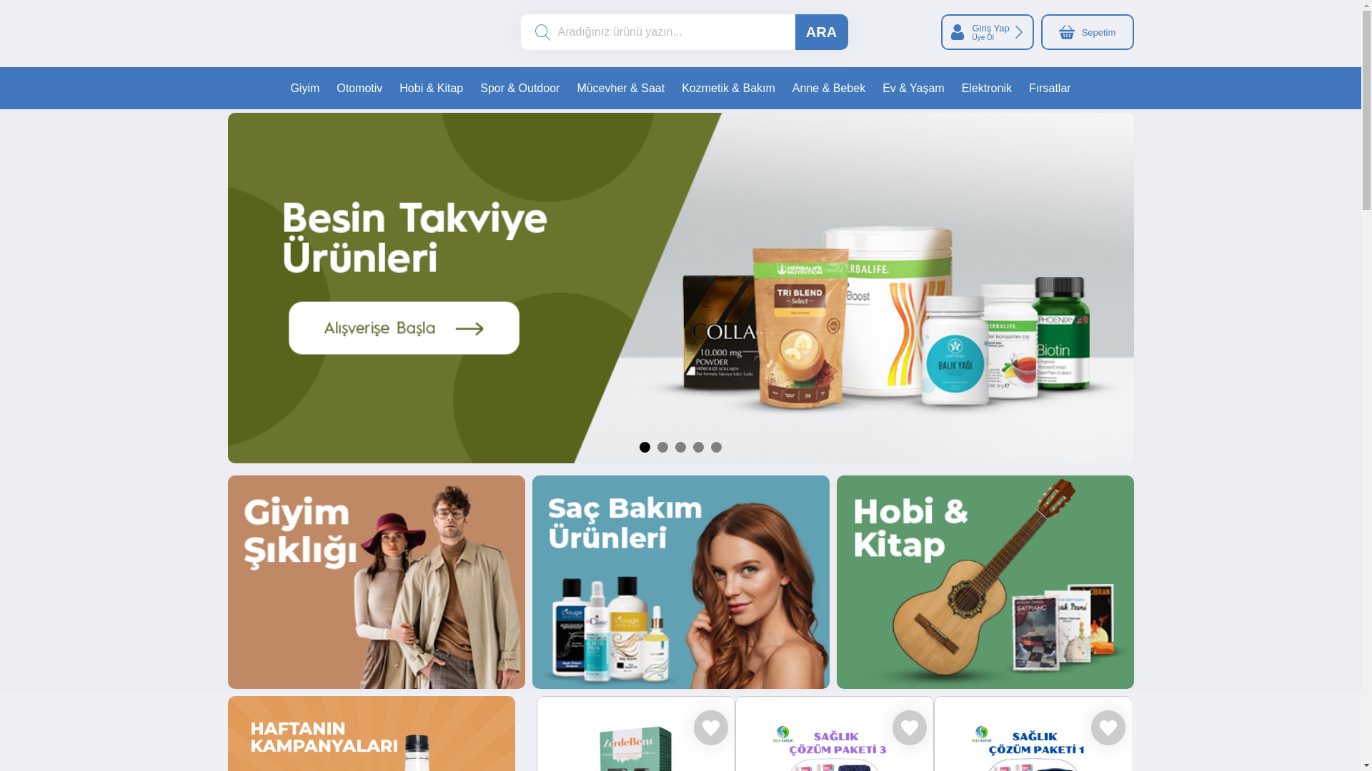 website screenshot of https://sestore.com.tr/
