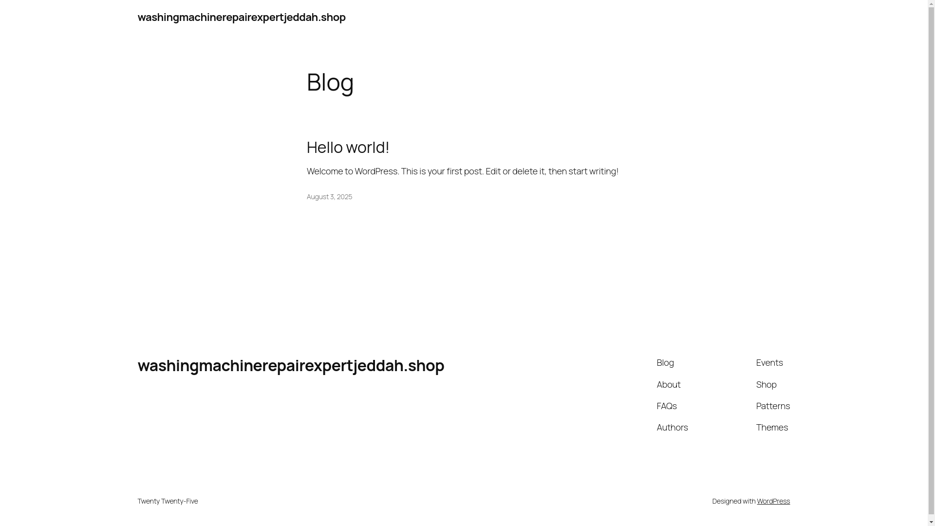 website screenshot of https://washingmachinerepairexpertjeddah.shop/