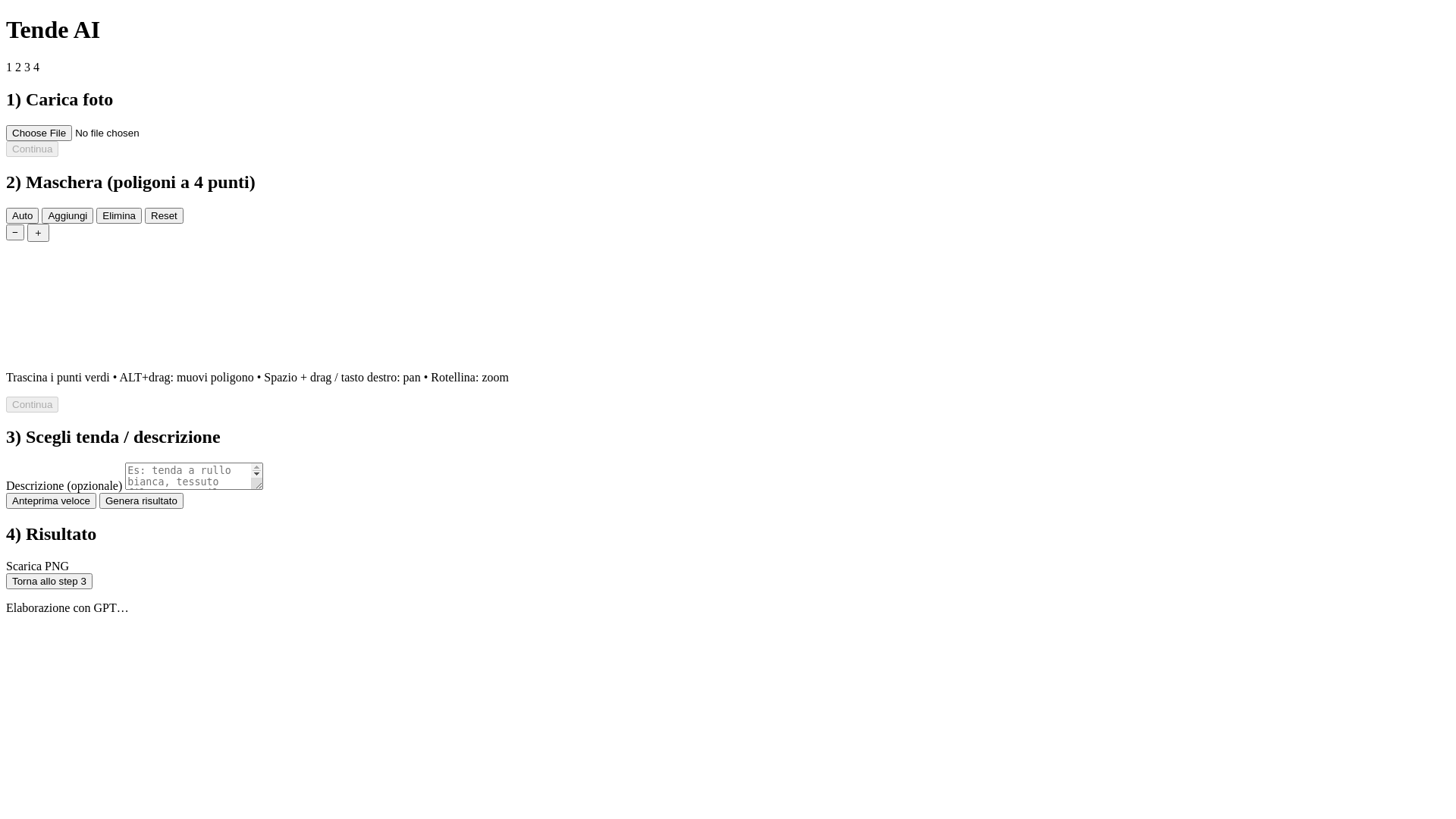 website screenshot of https://tende-ai.pages.dev/