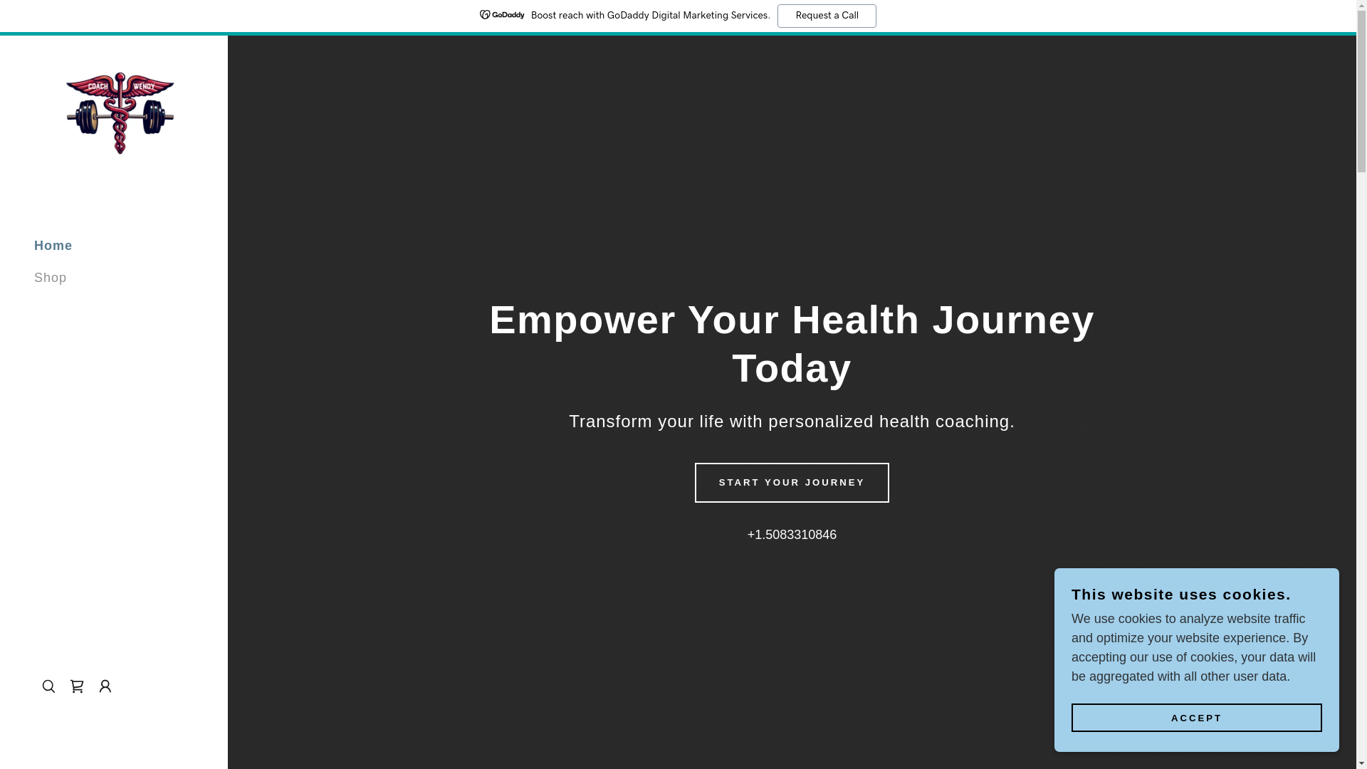 website screenshot of https://coachwendyarena.com/
