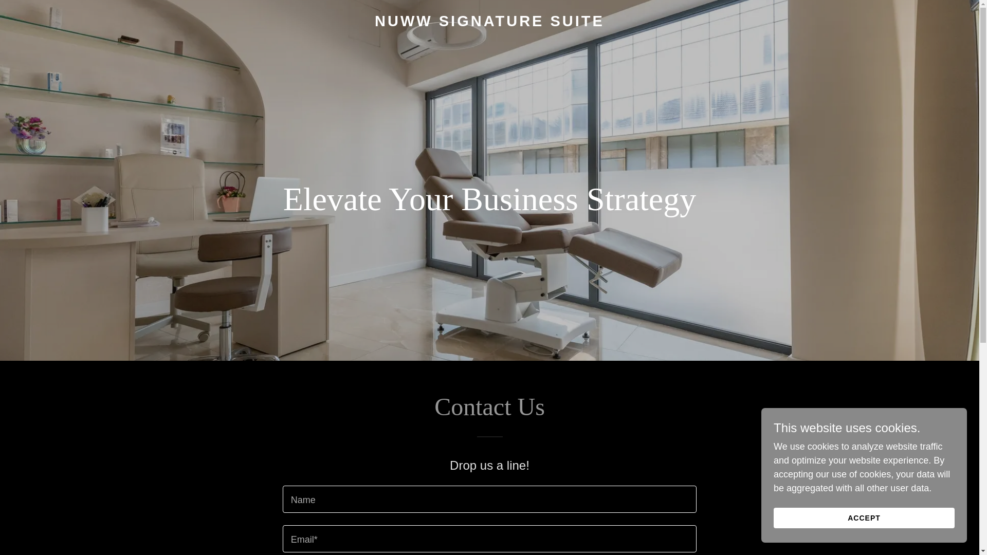 website screenshot of https://nuwwsignaturesuite.com/