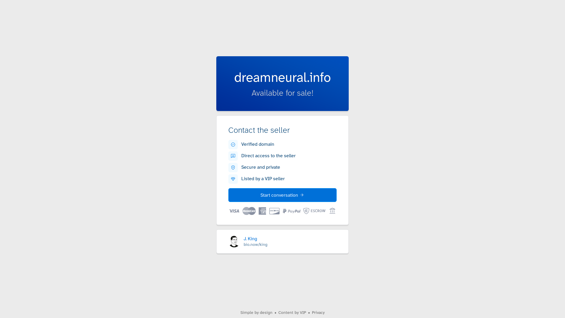 website screenshot of https://dreamneural.info/