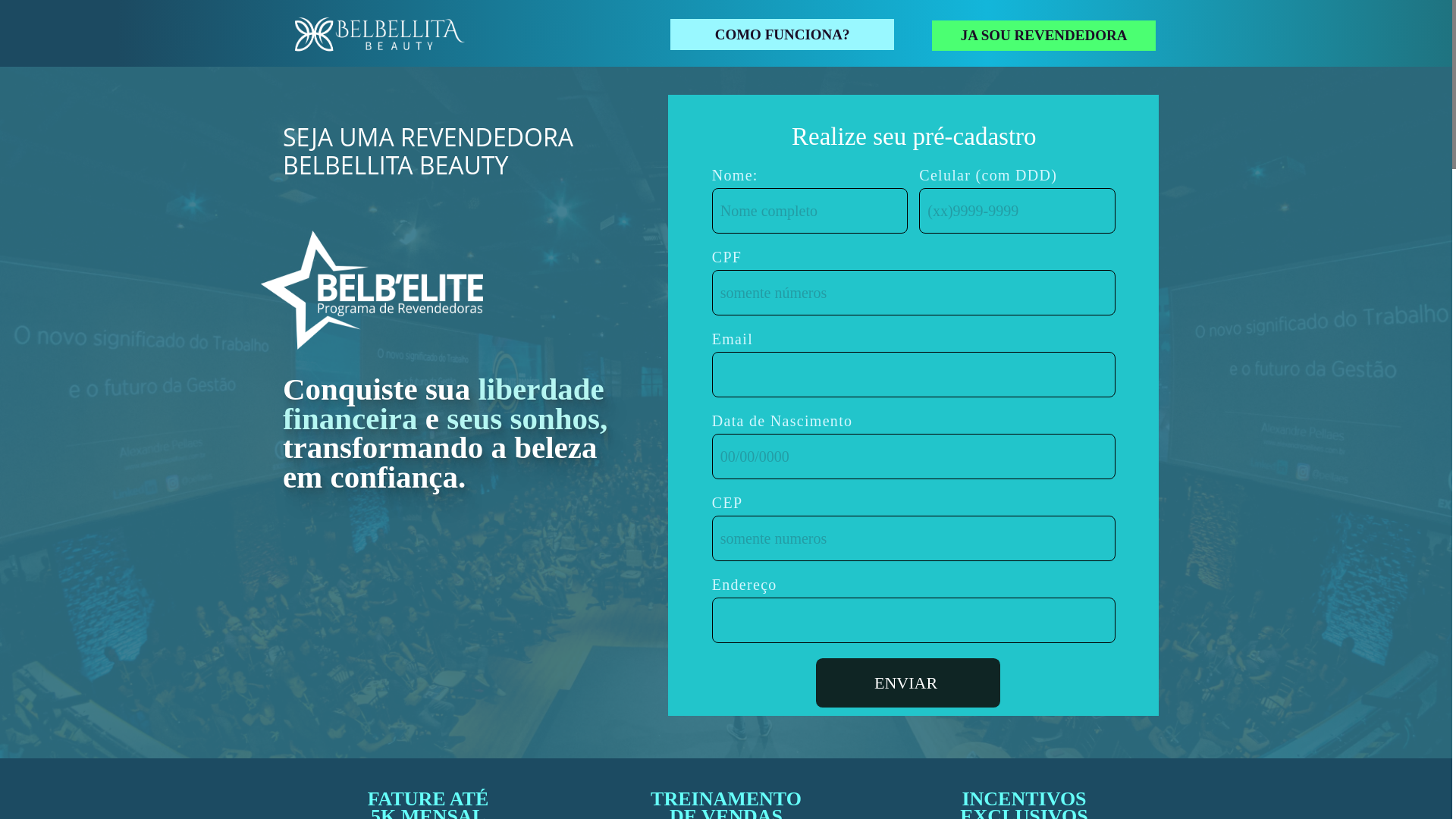 website screenshot of https://belbellitabeauty-revenda.com.br/