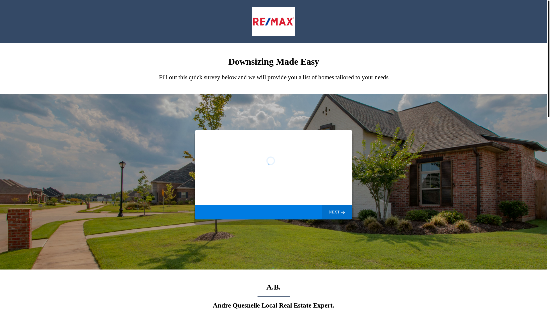website screenshot of https://andrequesnellerealtor.com/