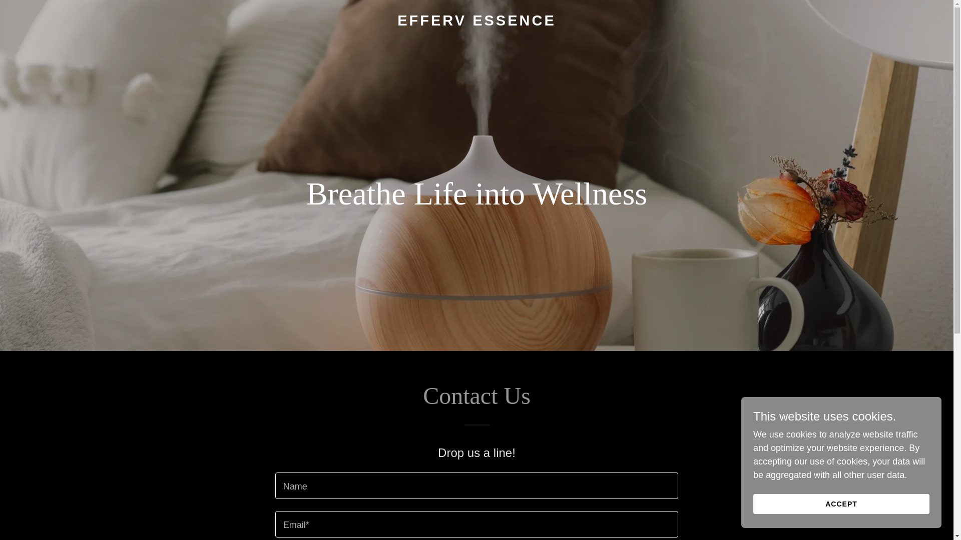 website screenshot of https://efferv-essence.com/