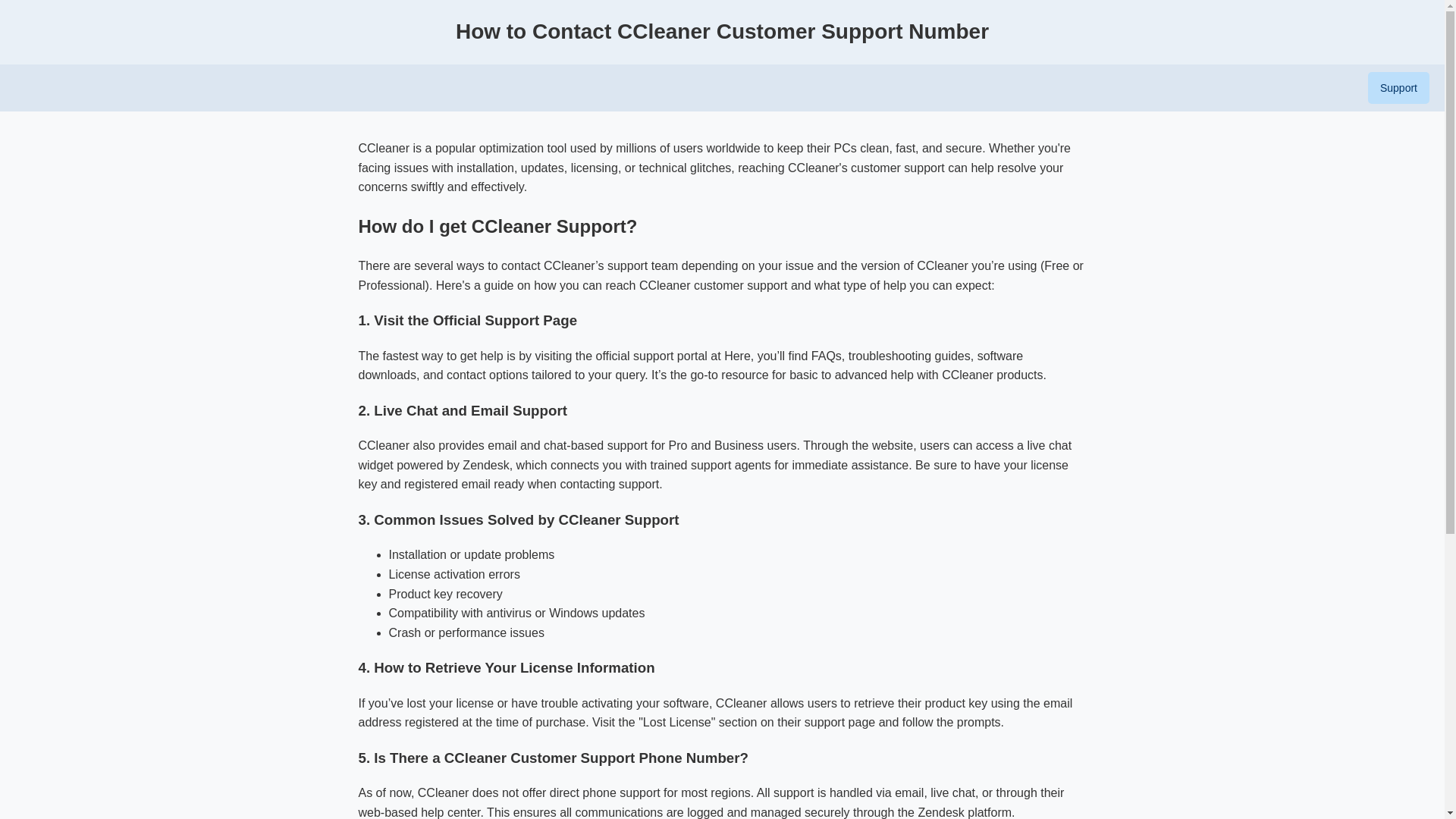 website screenshot of https://ccleaner-customer-support-number.pages.dev/