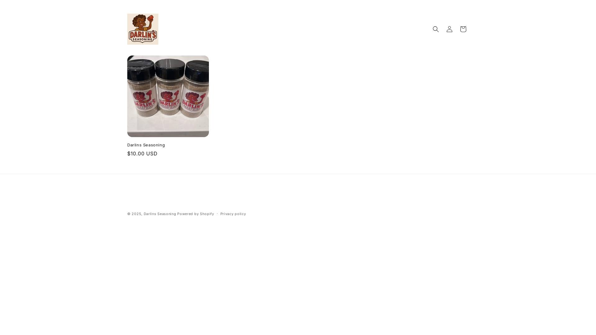 website screenshot of https://darlinsseasoning.net/