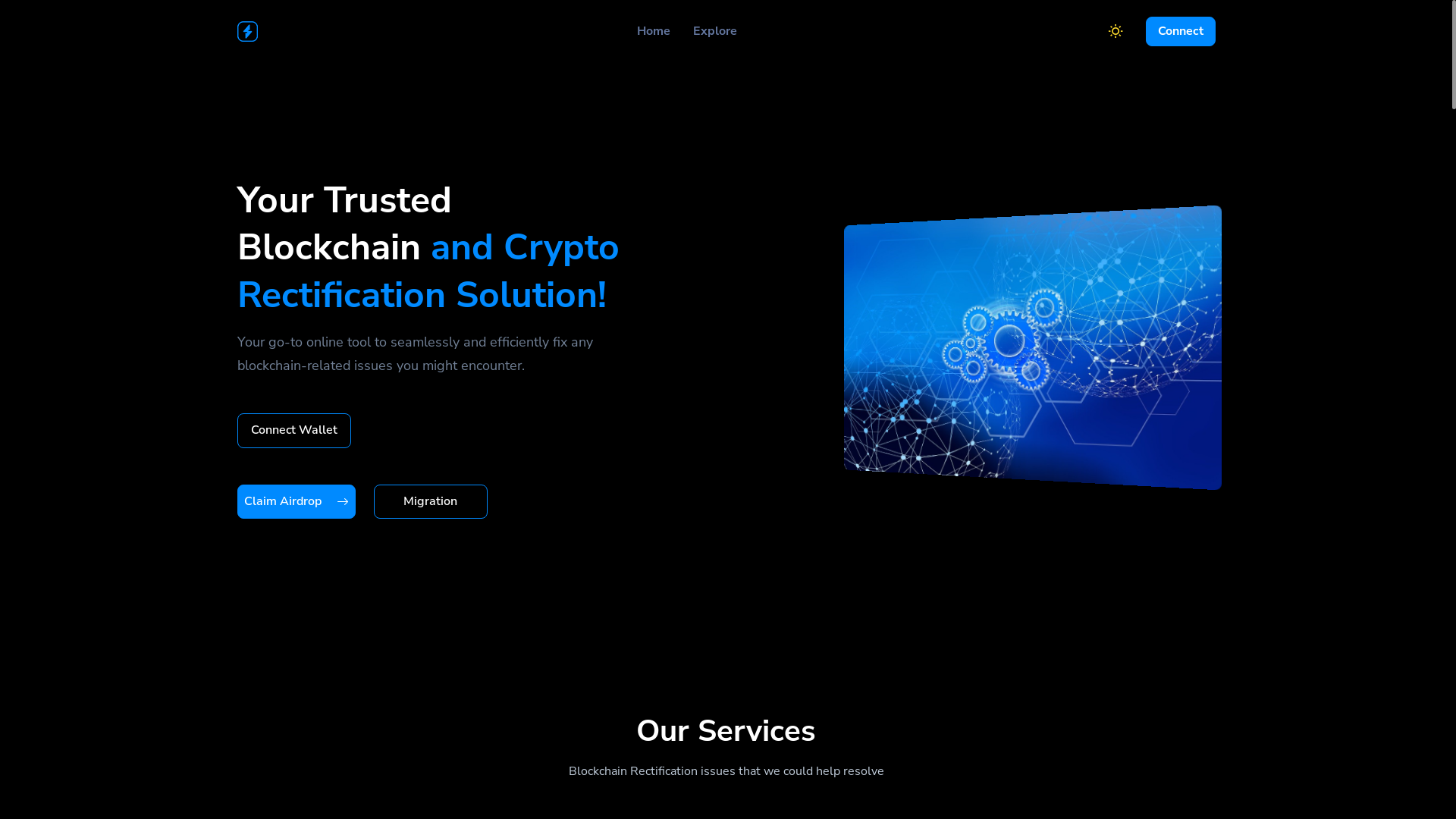 website screenshot of https://chainsnoderefix.pages.dev/
