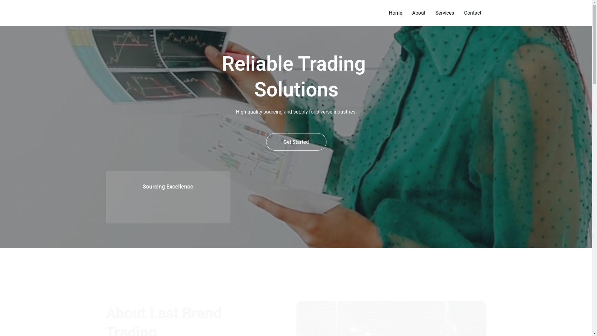 website screenshot of https://lastbrandtradingco.tech/