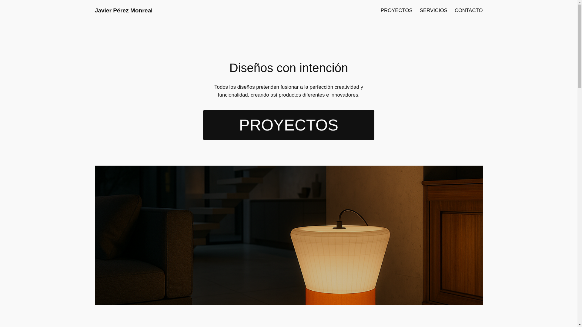 website screenshot of https://javierperezmonreal.com/