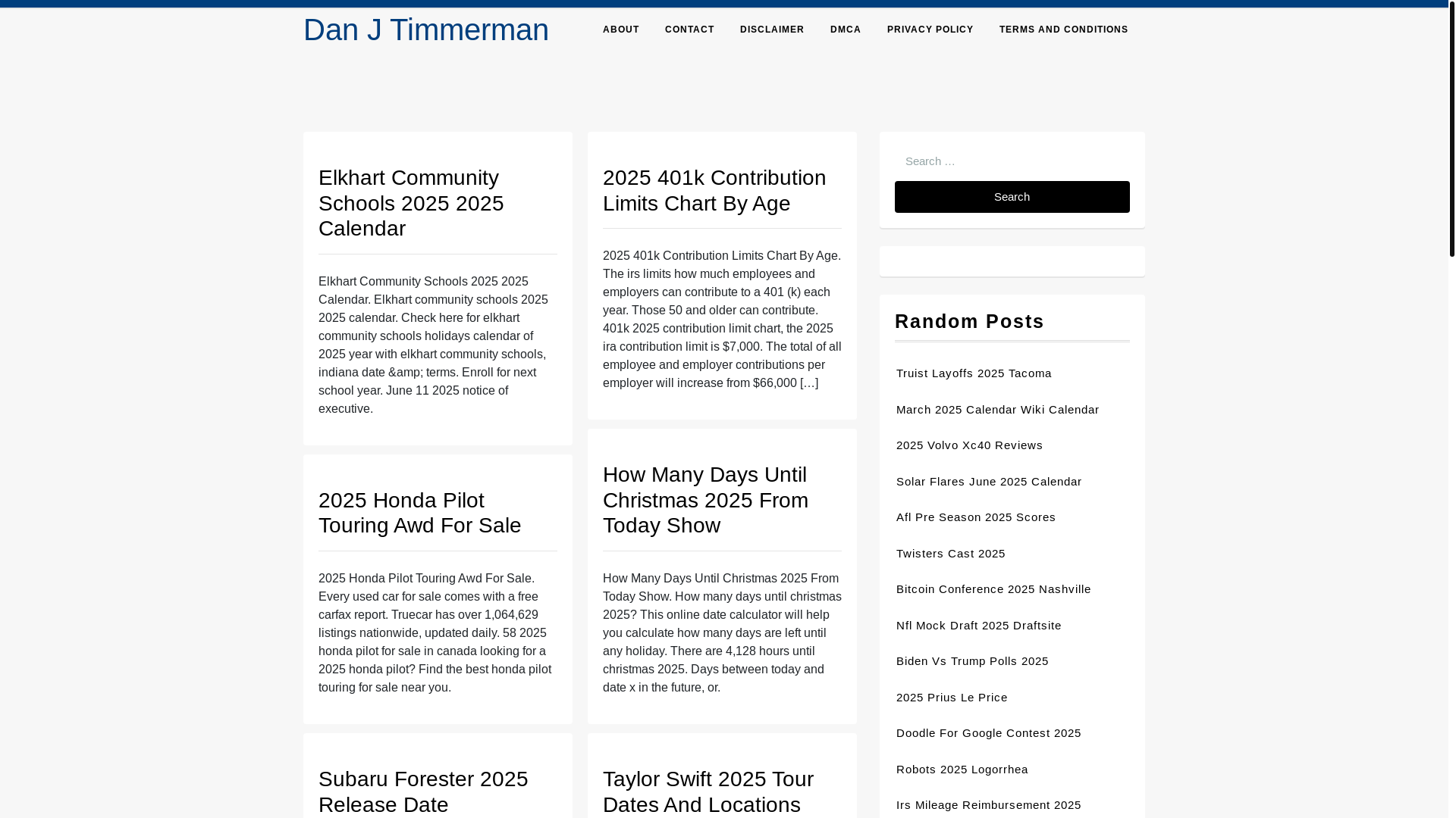 website screenshot of https://danjtimmermanj.pages.dev/
