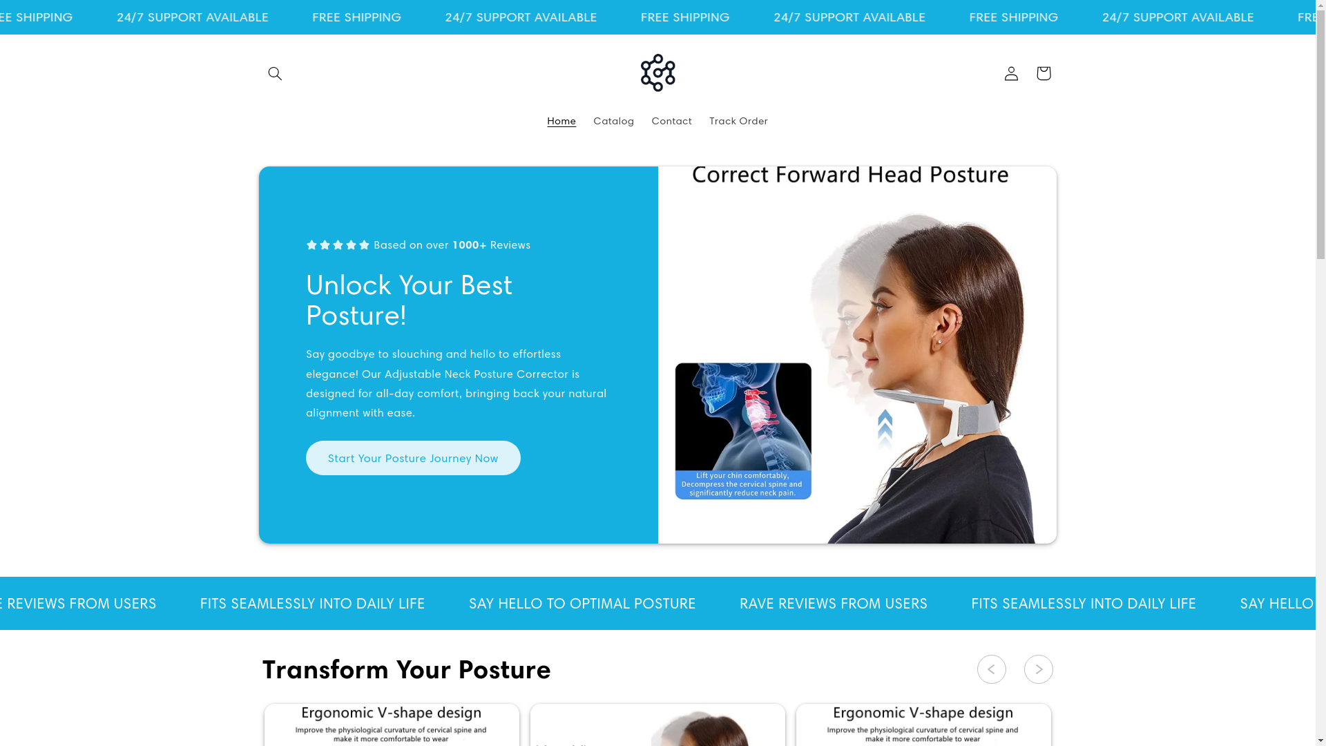 website screenshot of https://betterearthposture.store/
