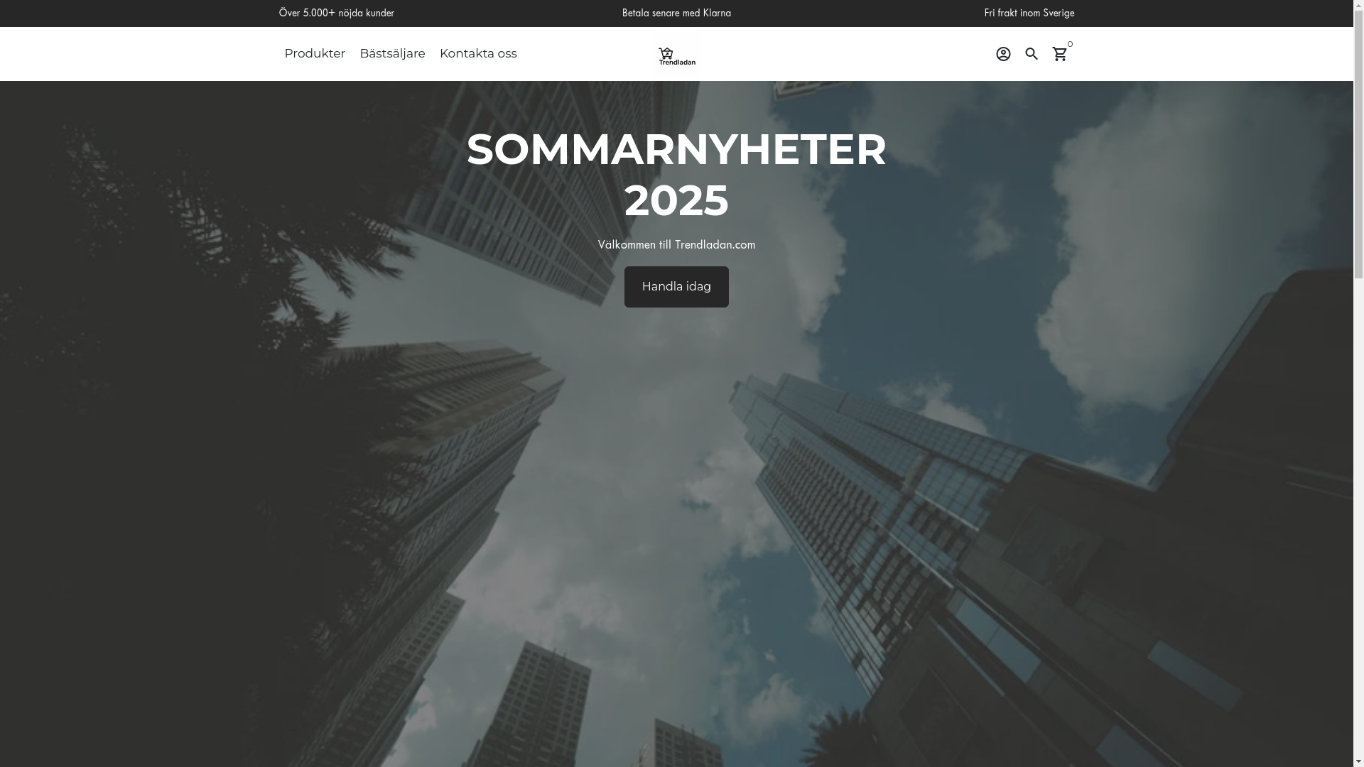 website screenshot of https://trendladan.com/