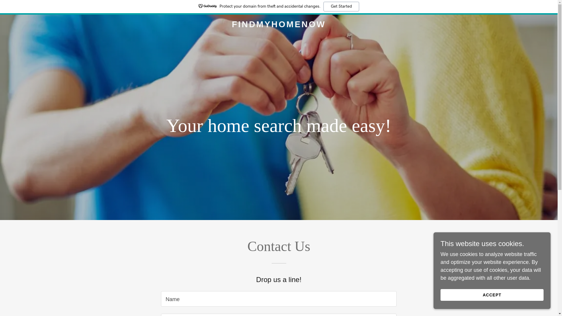 website screenshot of https://findmyhomenow.org/
