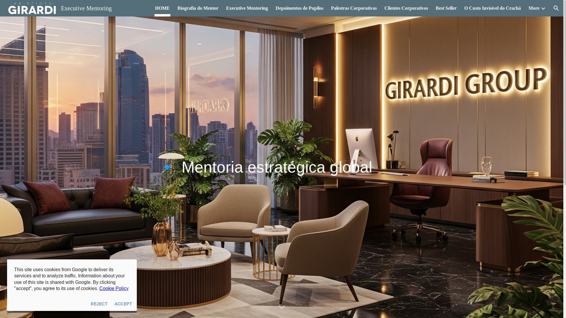 website screenshot of https://girardimentoring.com.br/