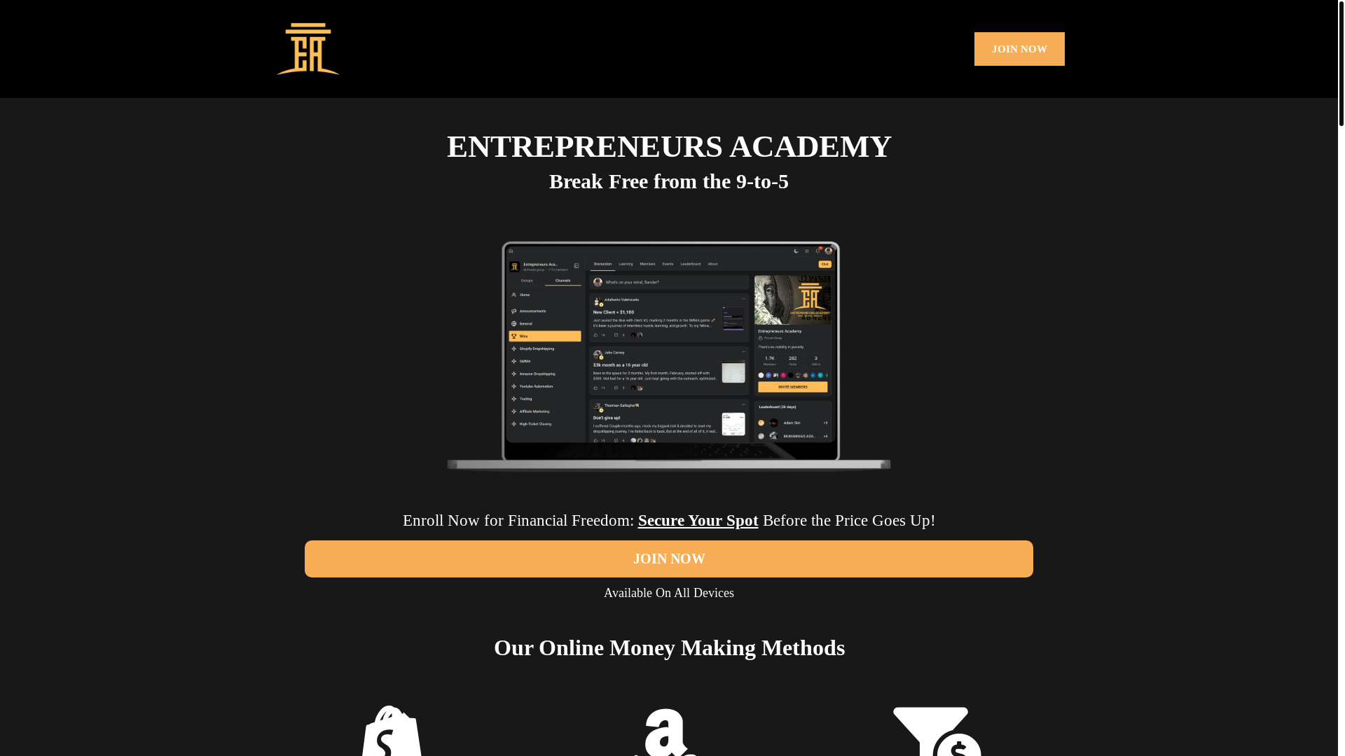 website screenshot of https://icempirecommunity.com/