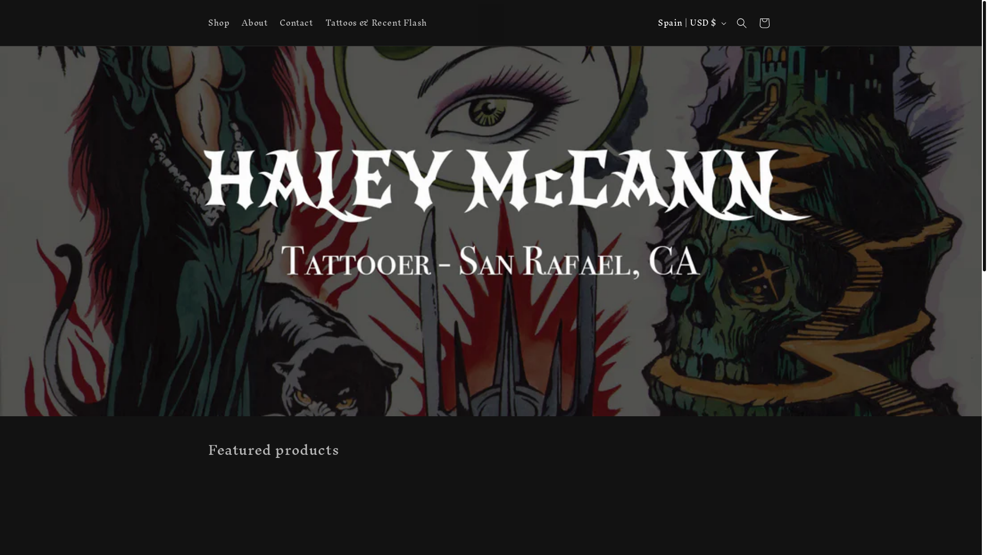 website screenshot of https://haleytuckertattoo.com/