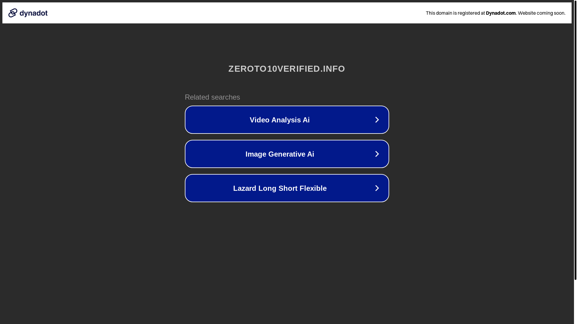 website screenshot of https://zeroto10verified.info/
