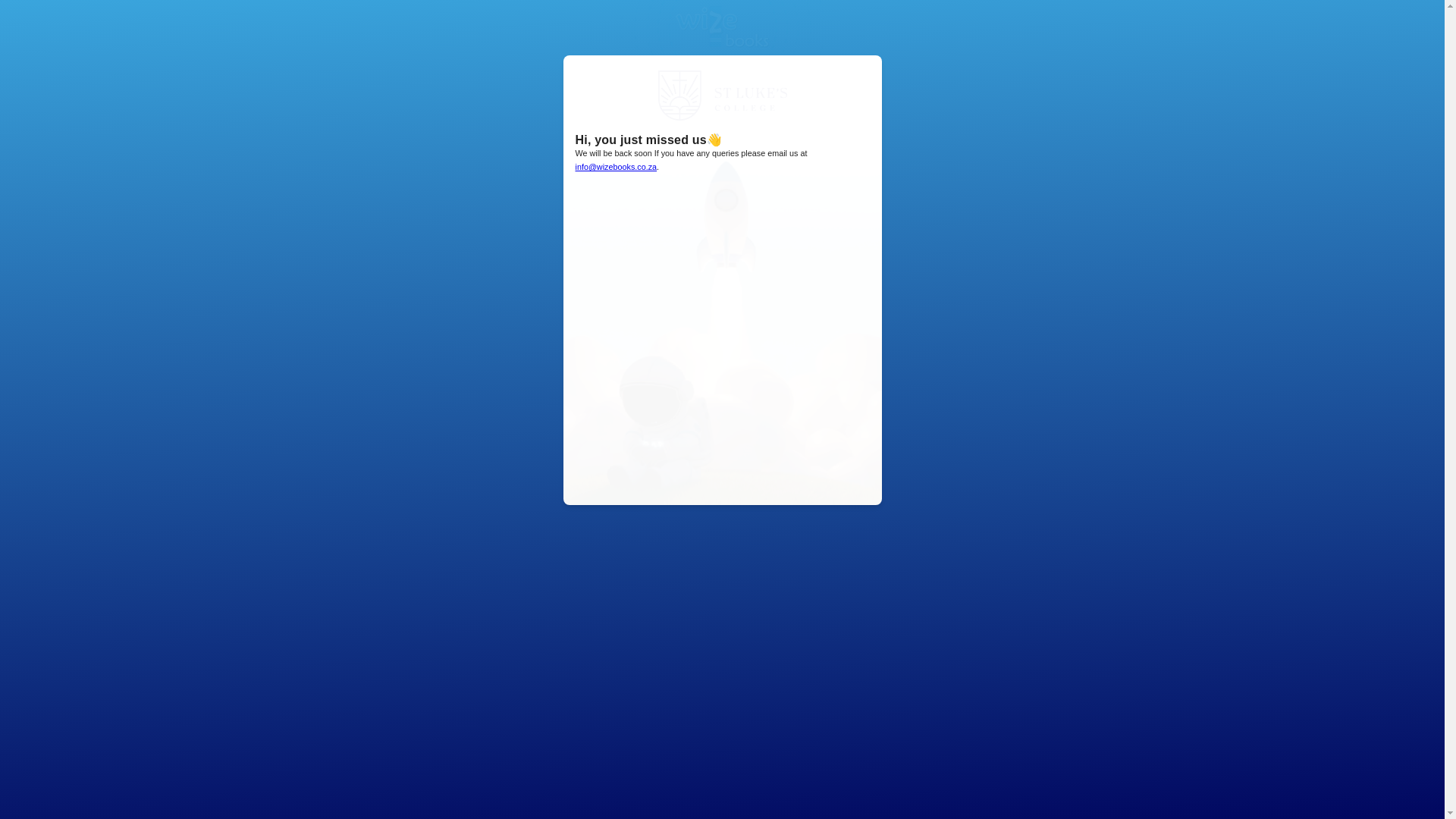 website screenshot of https://stlukescollegebooks.co.za/