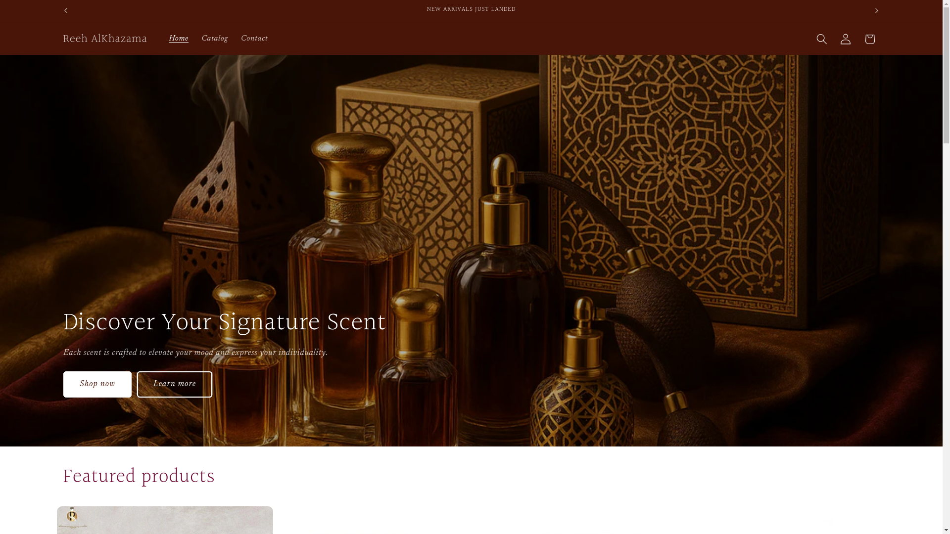 website screenshot of https://reeh-alkhazama.com/