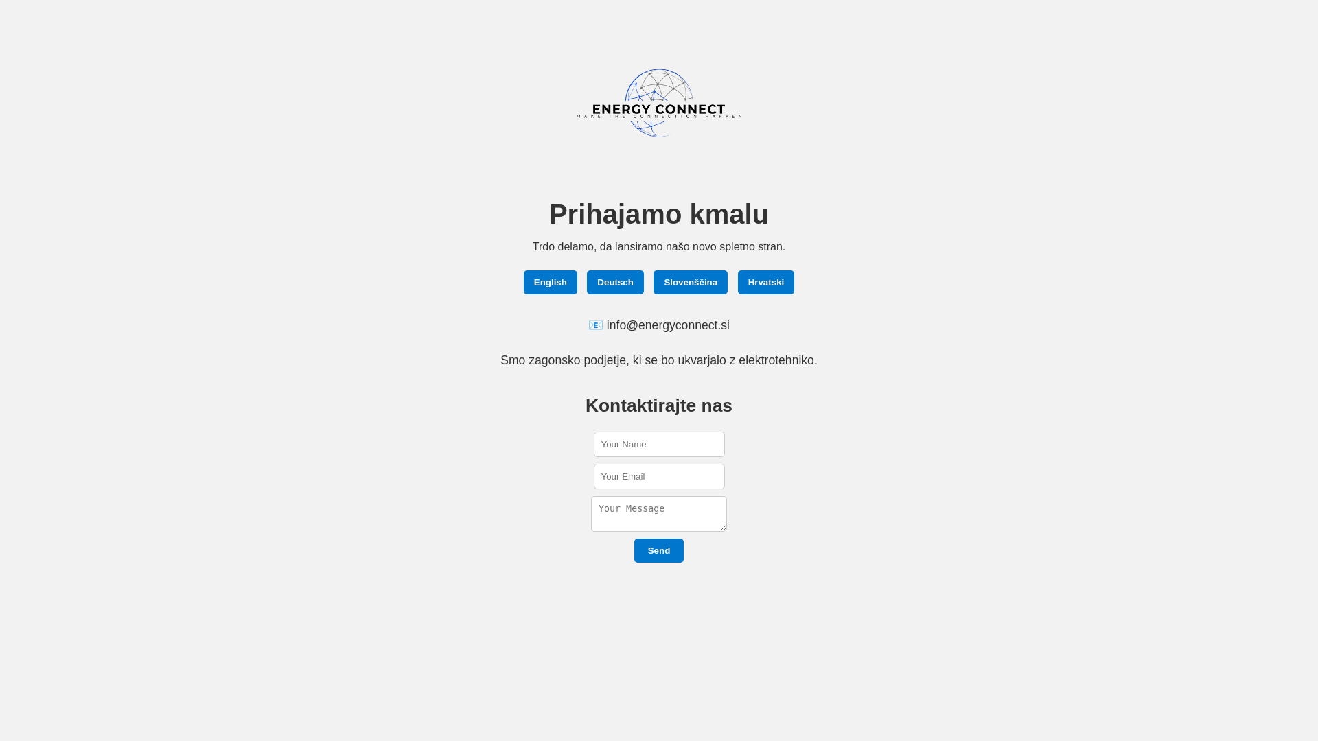 website screenshot of https://energyconnect.si/