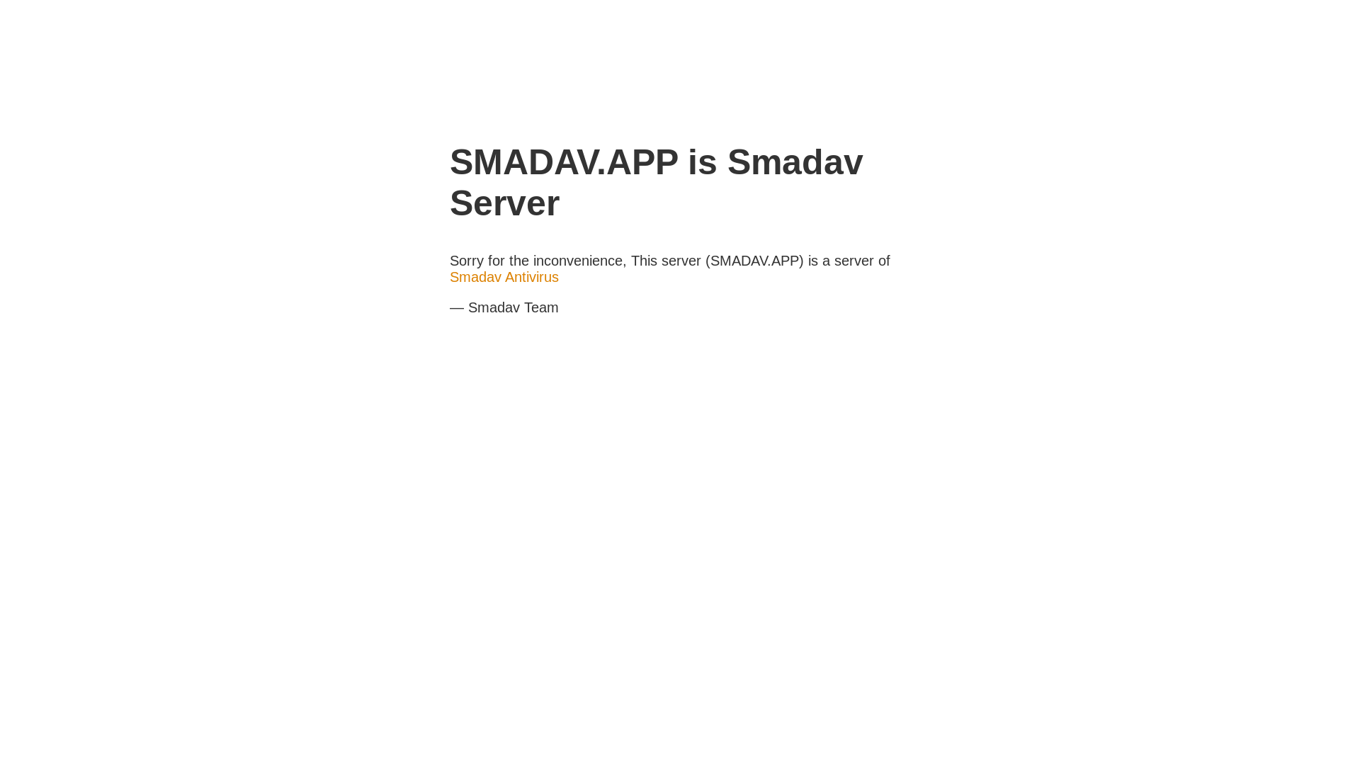 website screenshot of https://smadav.app/