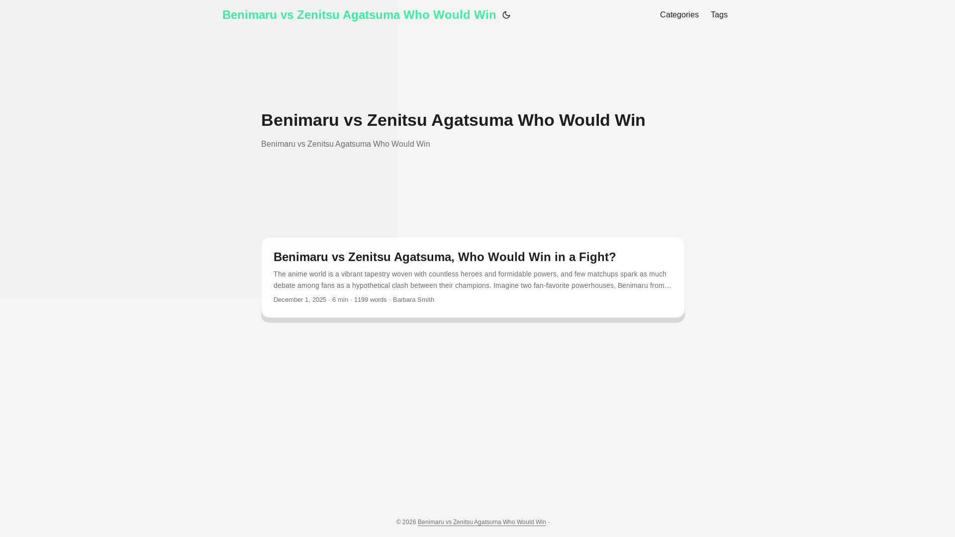 website screenshot of https://benimaru-vs-zenitsu-agatsuma-who-would-win.pages.dev/