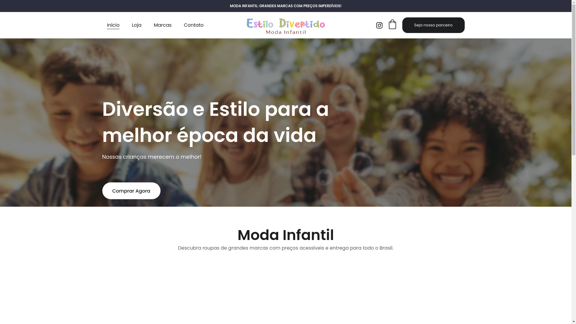 website screenshot of https://estilodivertido.com.br/