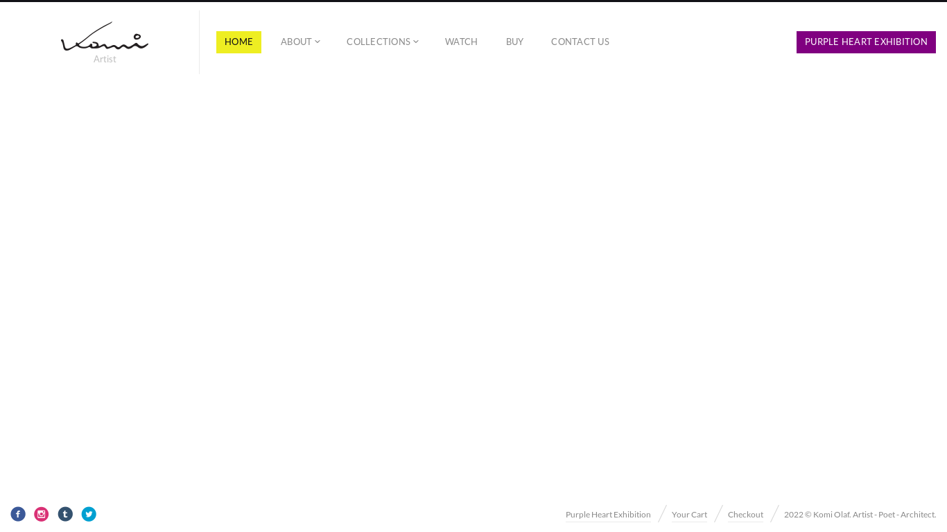 website screenshot of https://komiolaf.com/