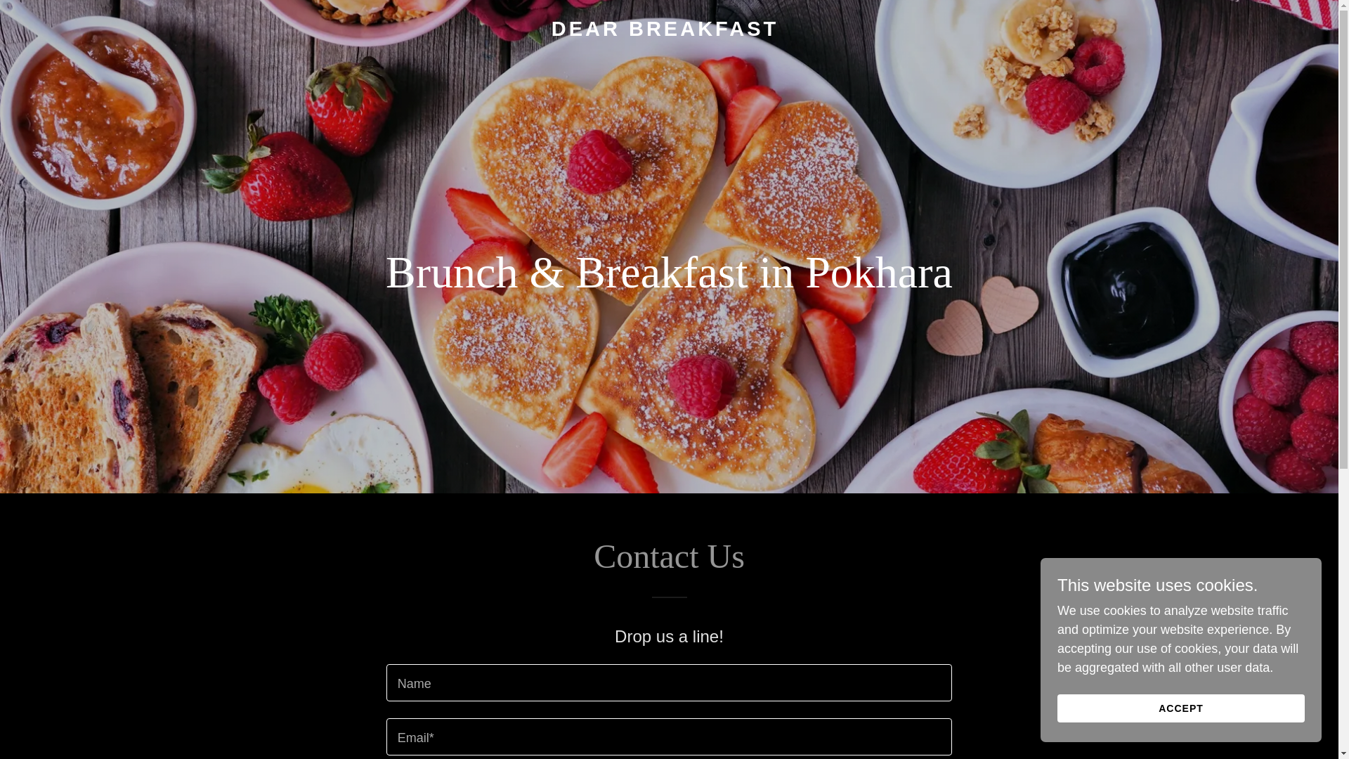 website screenshot of https://dearbreakfastnepal.com/