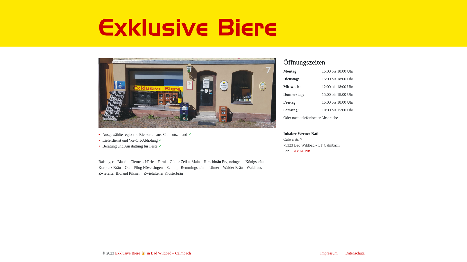 website screenshot of https://exclusiv-getraenke.de/
