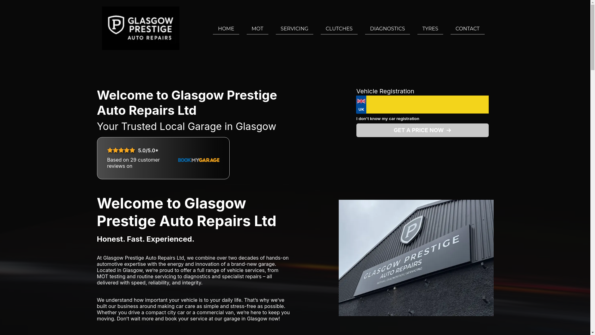 website screenshot of https://glasgow-prestige-auto-repair-ltd.com/
