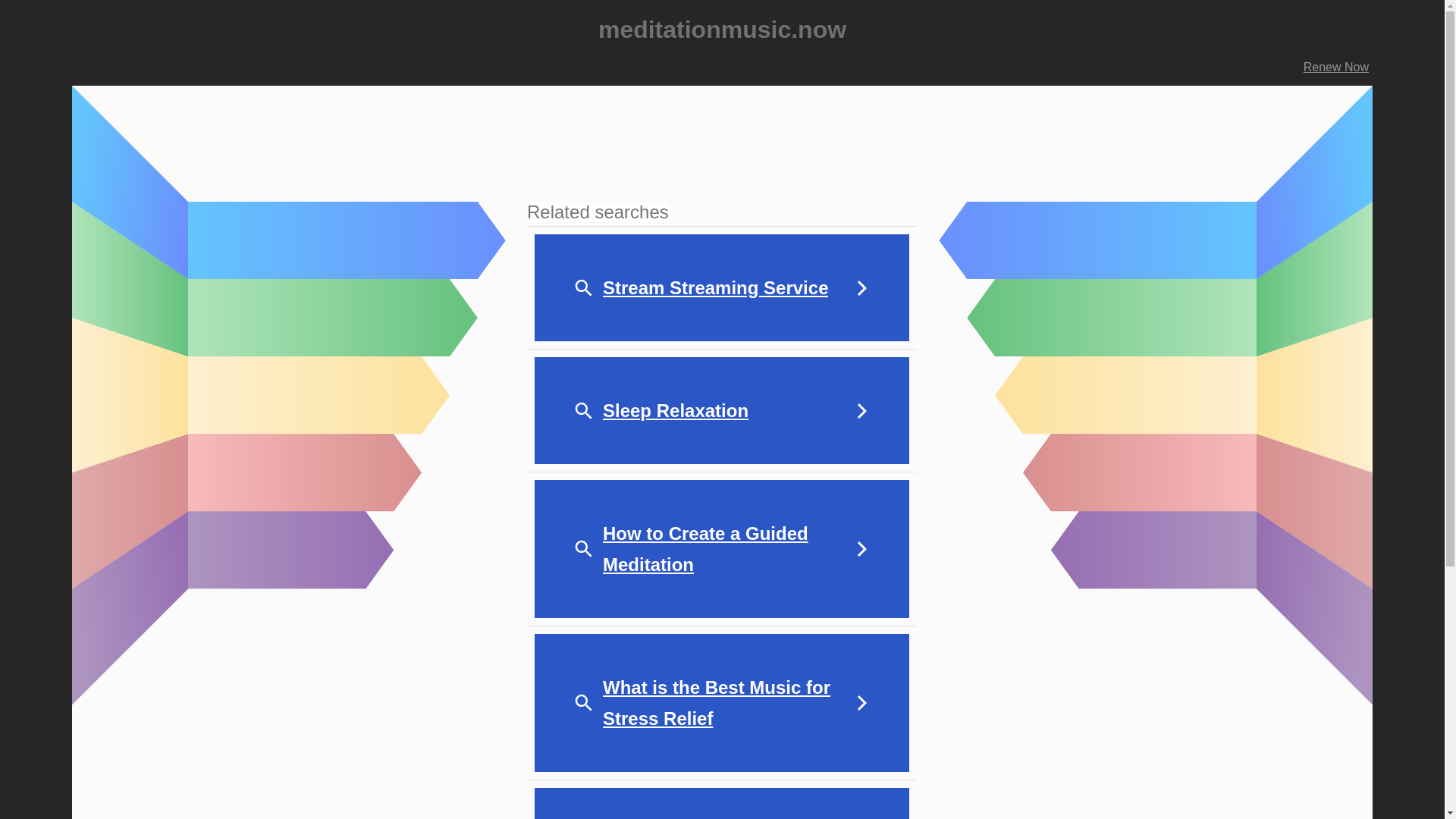 website screenshot of https://meditationmusic.now/