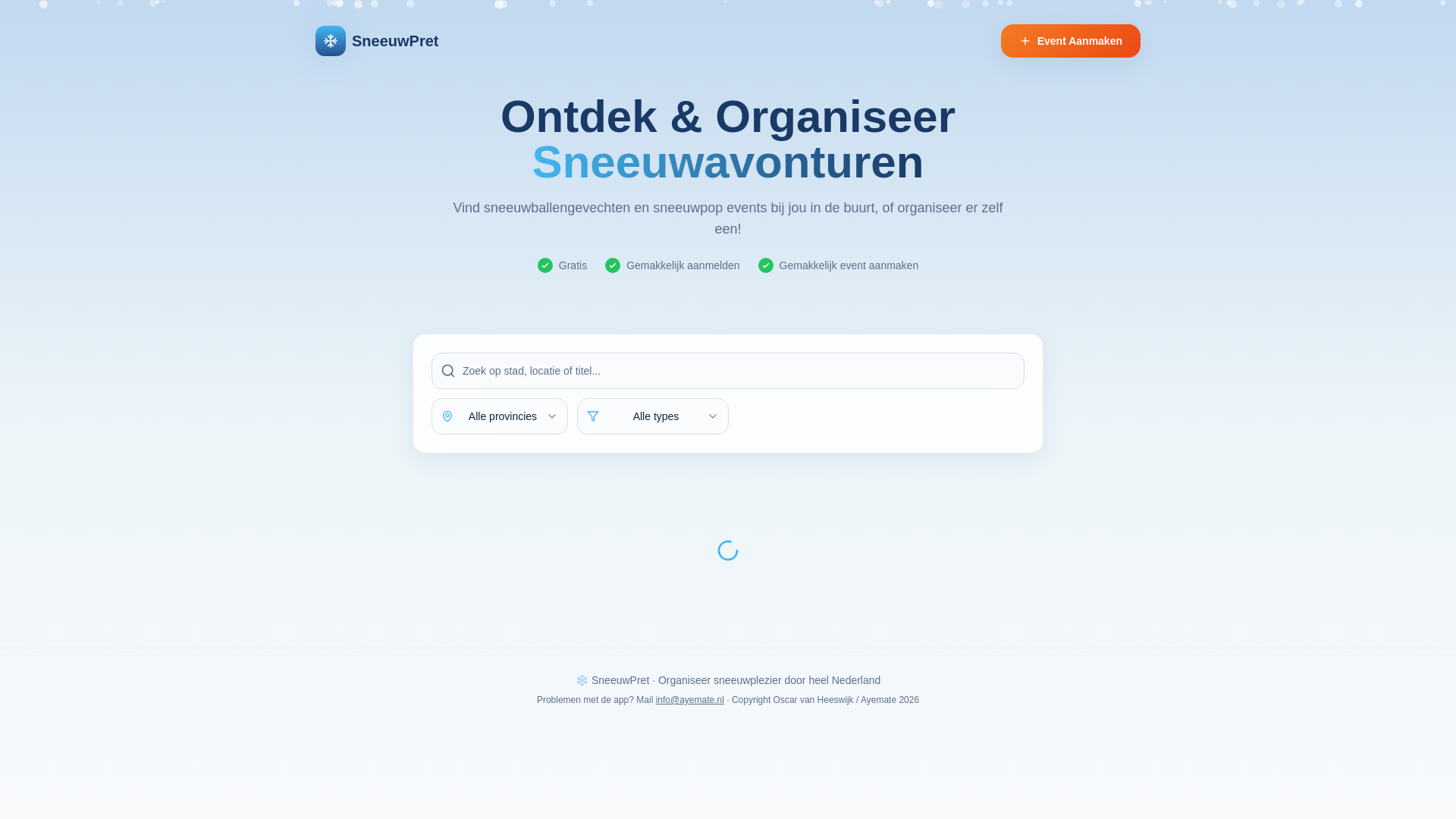 website screenshot of https://sneeuwpretavontuur.com/