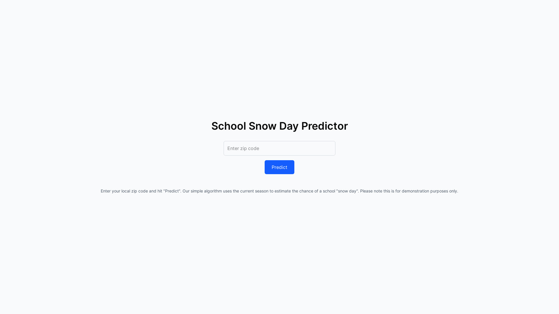 website screenshot of https://6704aa2a-school-snow-day-frontend.pages.dev/