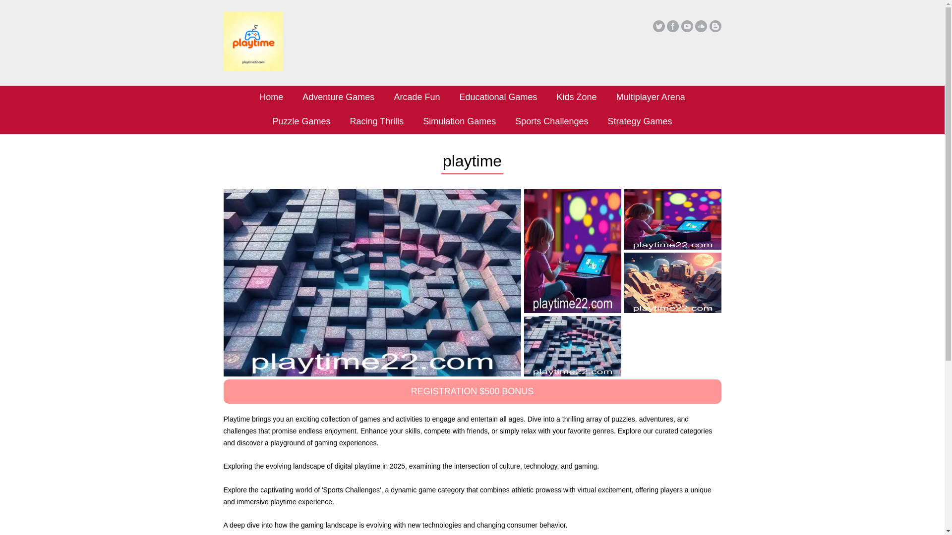 website screenshot of https://playtime22.com/
