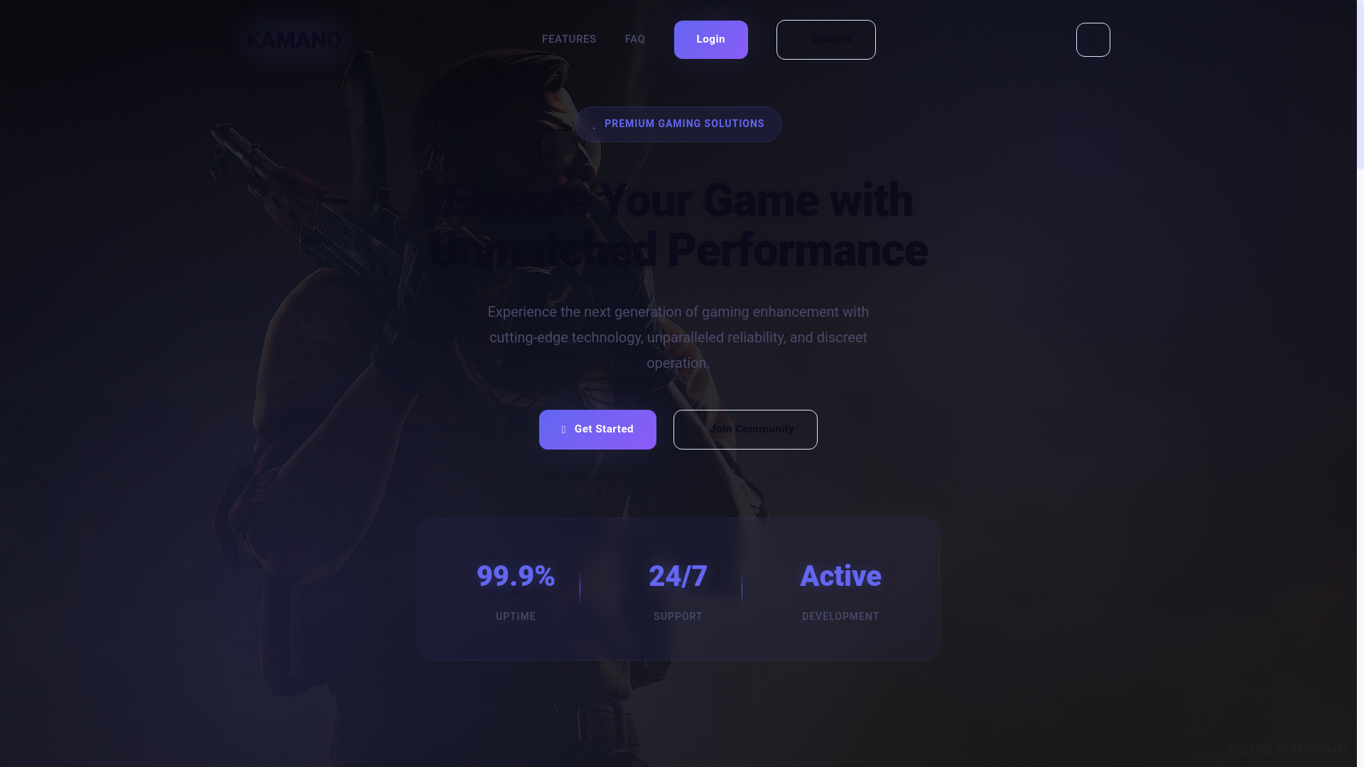 website screenshot of https://kamano.cc/