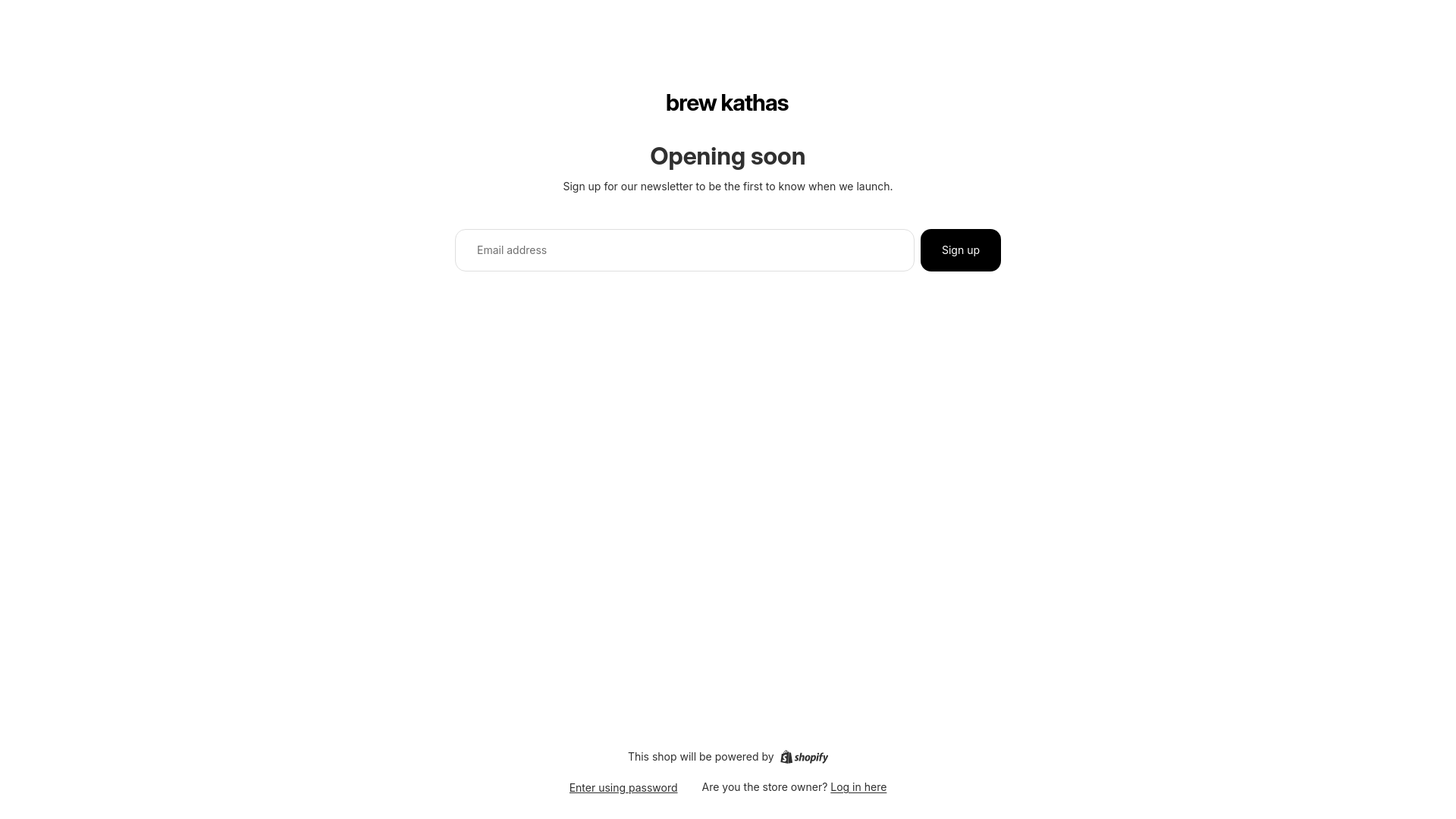 website screenshot of https://brewkathas.com/