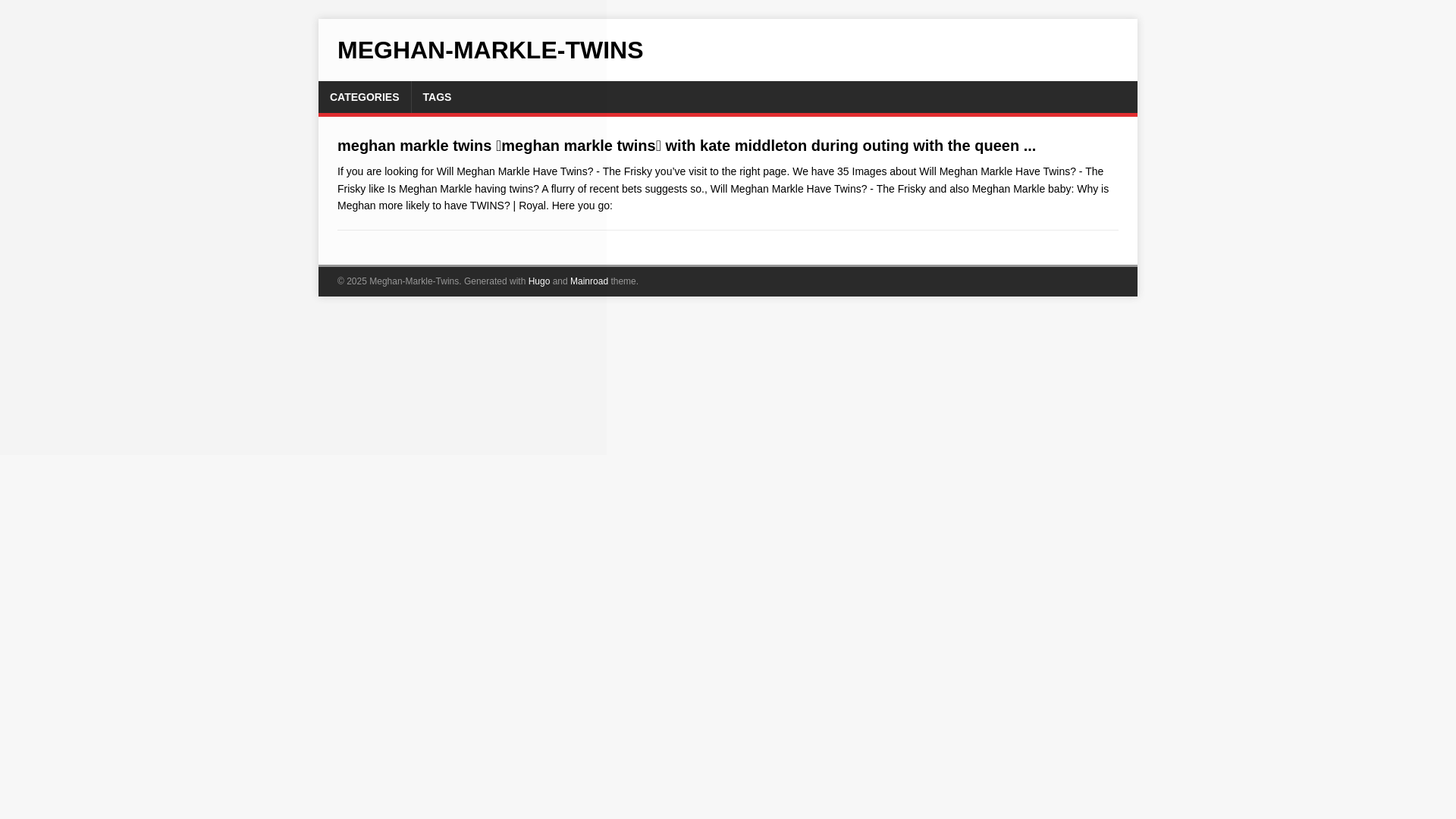 website screenshot of https://meghan-markle-twins.pages.dev/
