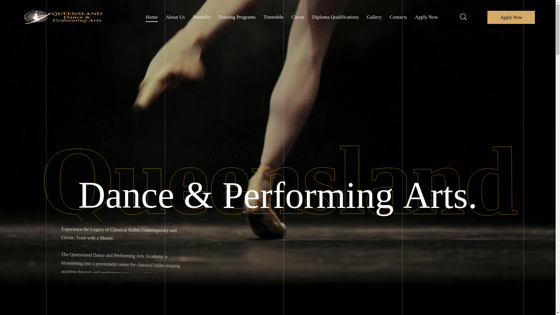 website screenshot of https://qlddanceperformingarts.online/