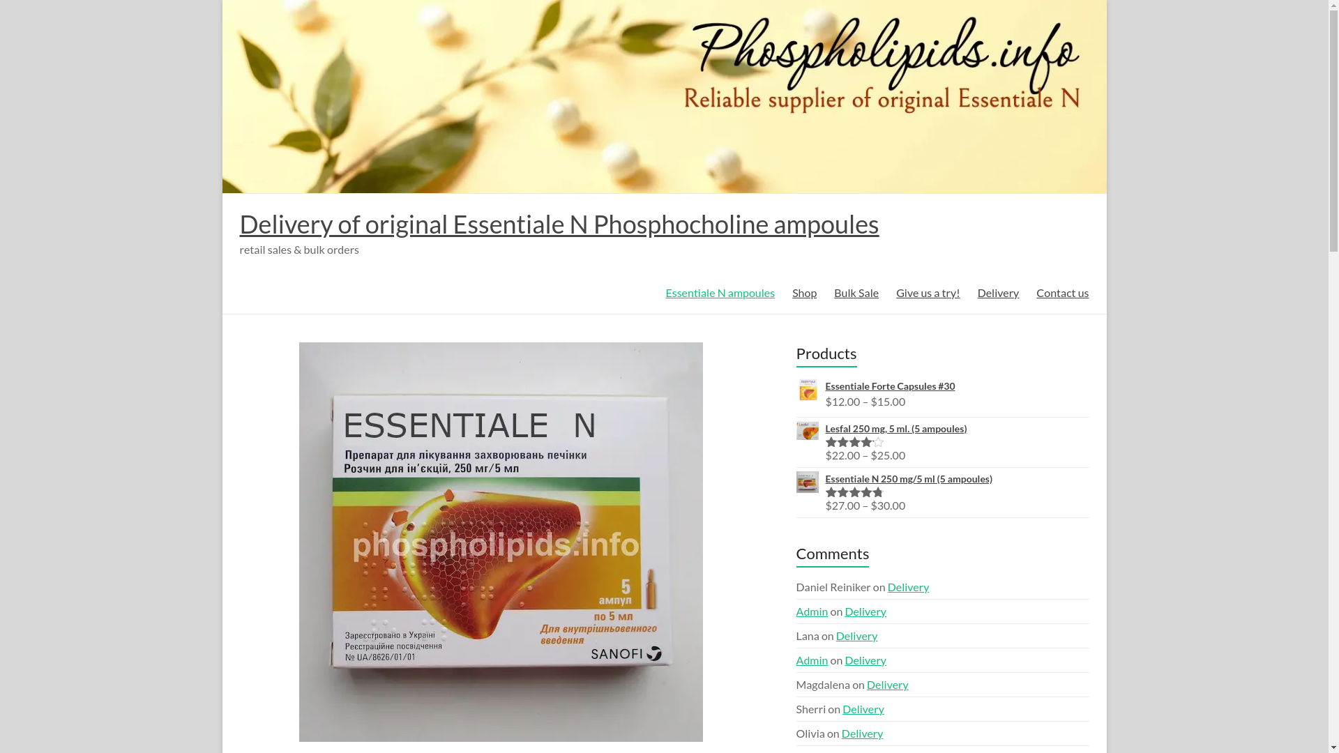 website screenshot of https://essentialen.info/