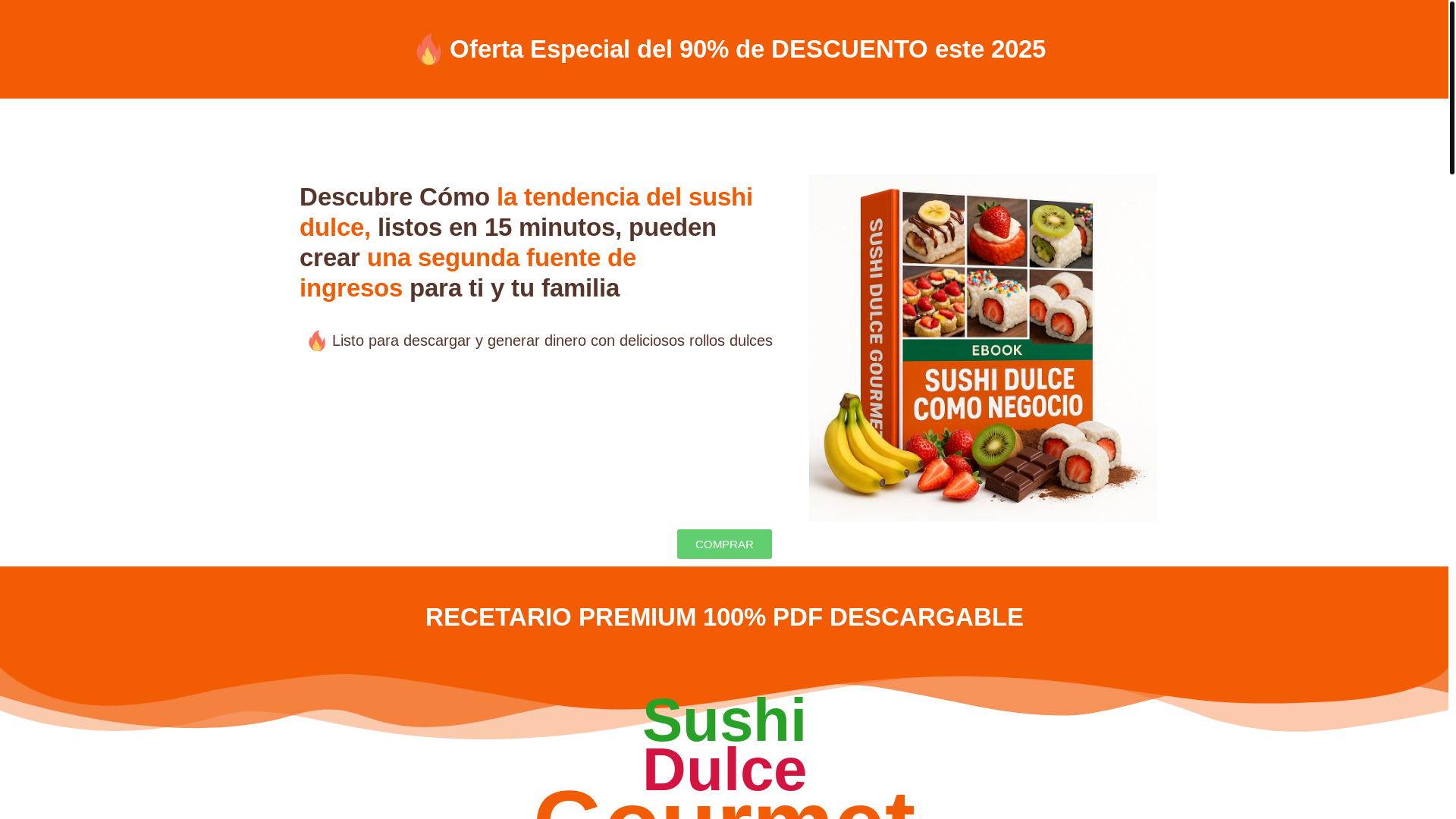 website screenshot of https://sushidulcegourmet.online/