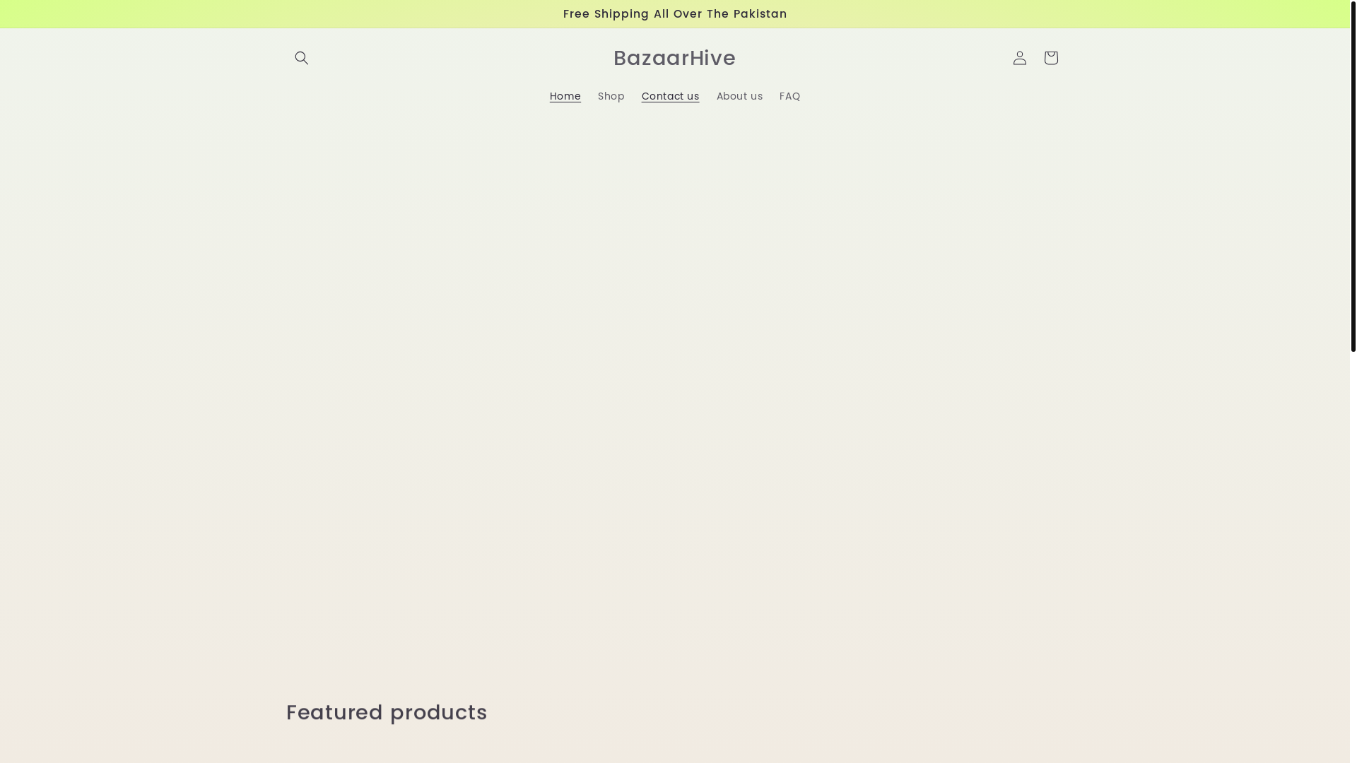 website screenshot of https://bazaarhive.shop/