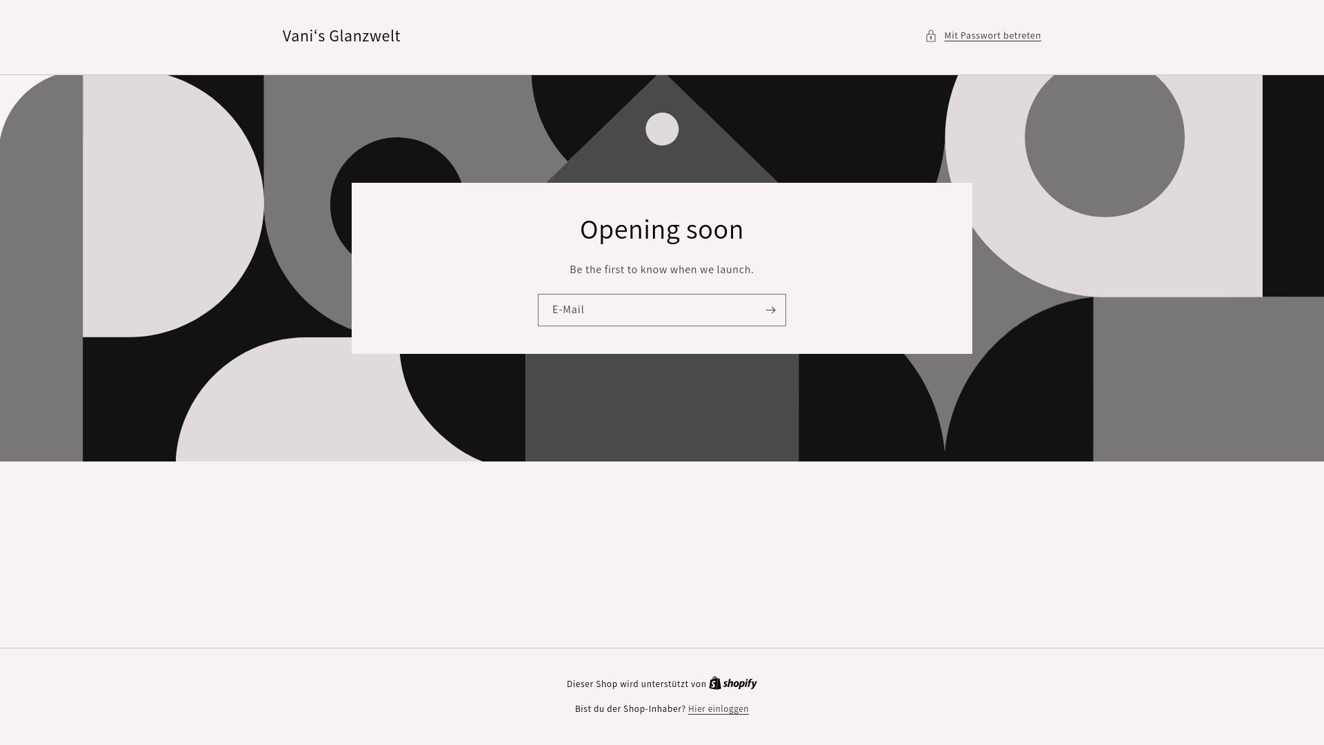 website screenshot of https://vanisglanzwelt.com/